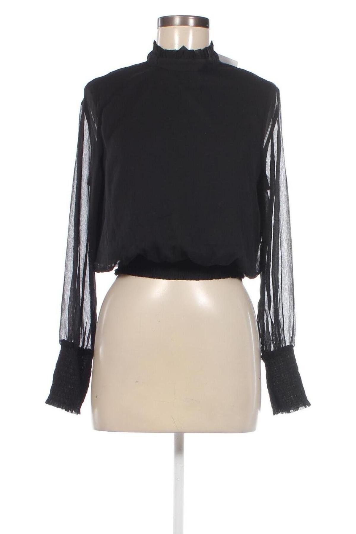 Γυναικεία μπλούζα Pieces, Μέγεθος M, Χρώμα Μαύρο, Τιμή 11,86 €