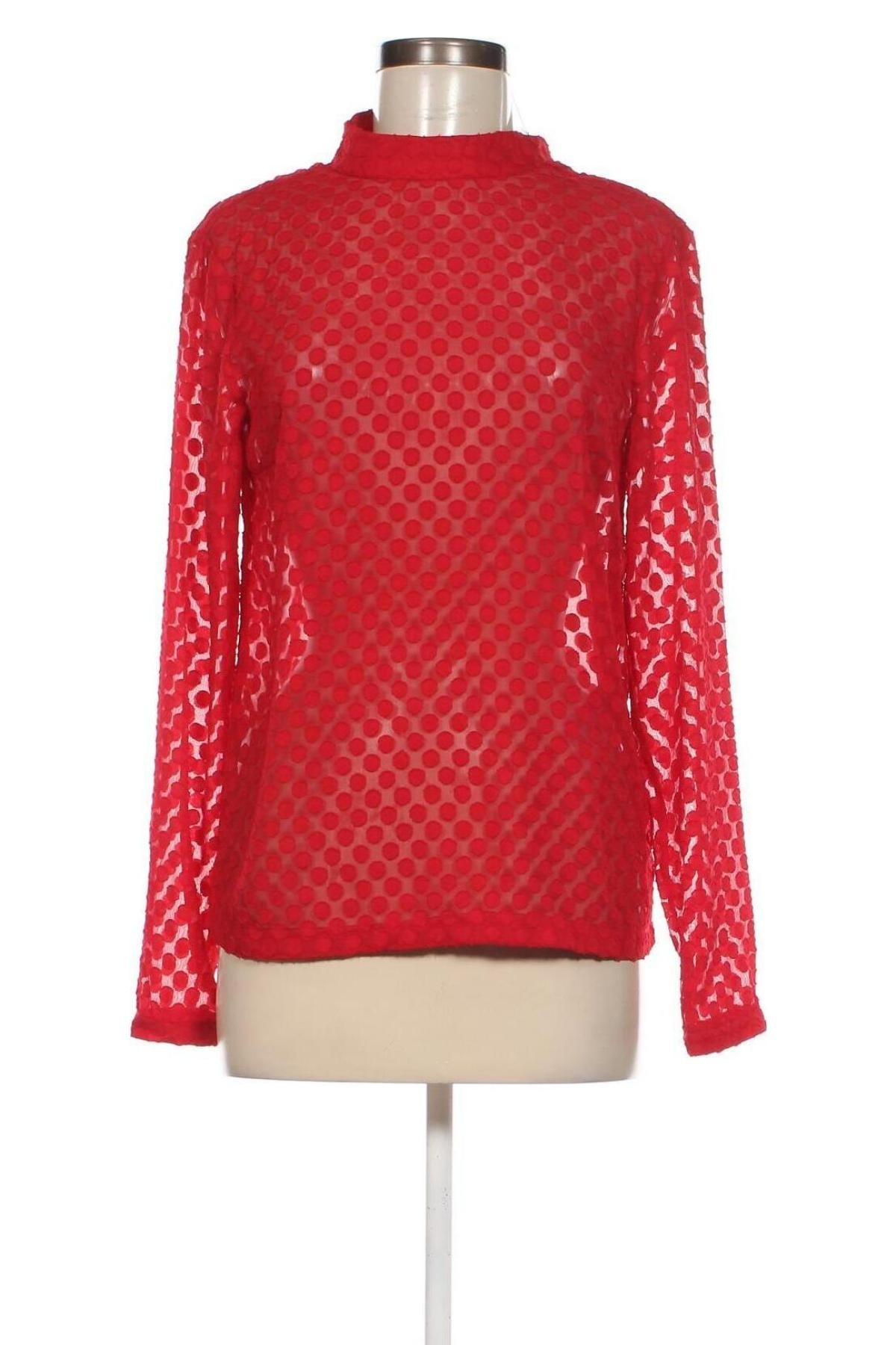 Γυναικεία μπλούζα Pieces, Μέγεθος S, Χρώμα Κόκκινο, Τιμή 4,95 €