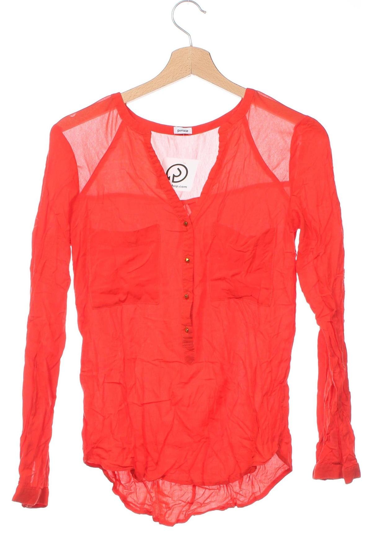 Γυναικεία μπλούζα Pimkie, Μέγεθος XS, Χρώμα Κόκκινο, Τιμή 5,54 €