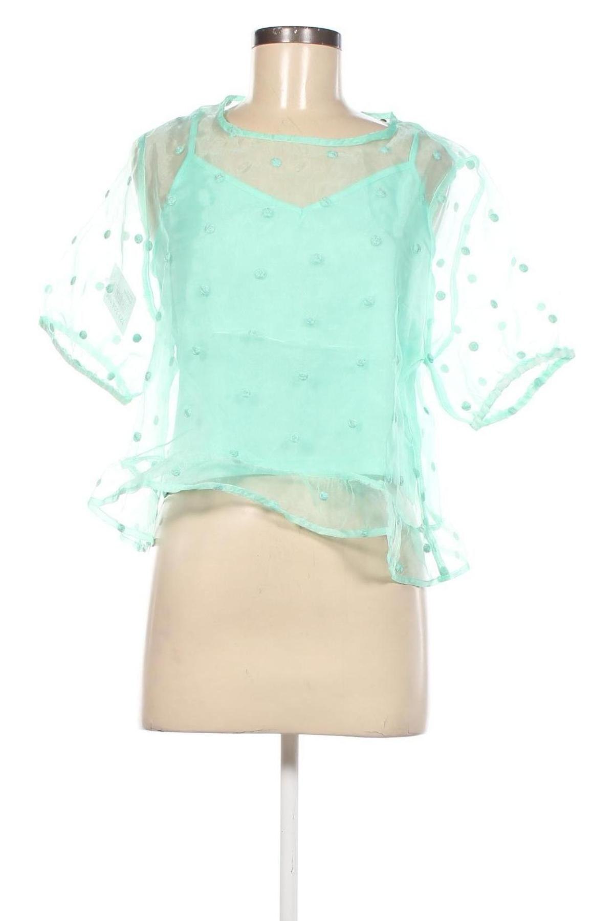 Γυναικεία μπλούζα Pimkie, Μέγεθος L, Χρώμα Πράσινο, Τιμή 6,39 €