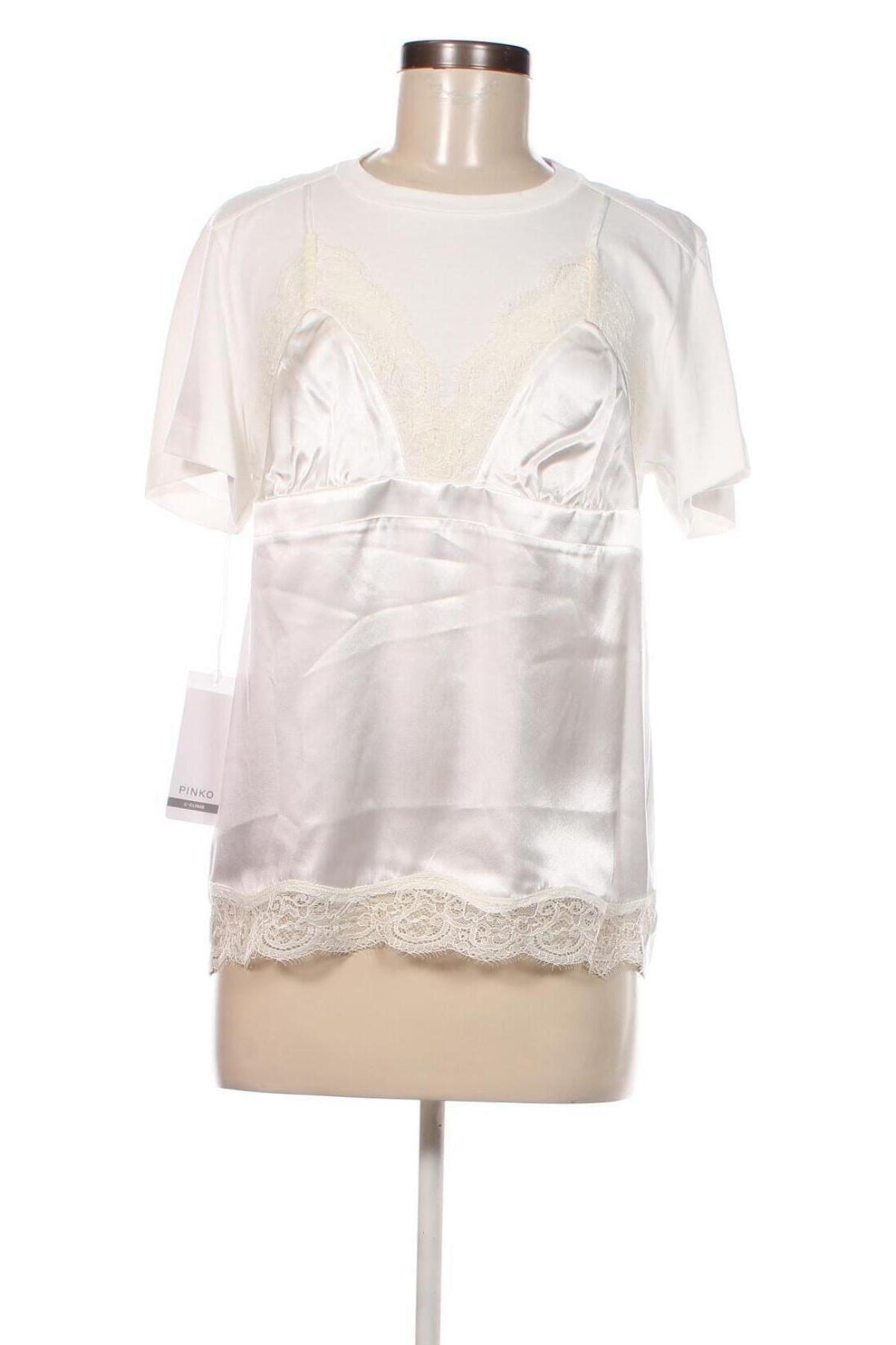 Γυναικεία μπλούζα Pinko, Μέγεθος M, Χρώμα Λευκό, Τιμή 64,92 €