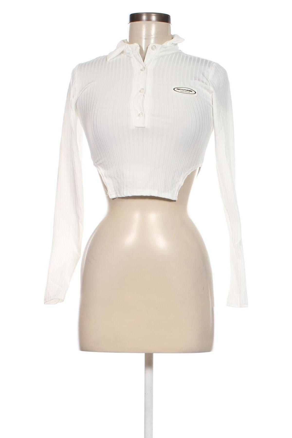 Γυναικεία μπλούζα Pretty Little Thing, Μέγεθος S, Χρώμα Λευκό, Τιμή 7,99 €