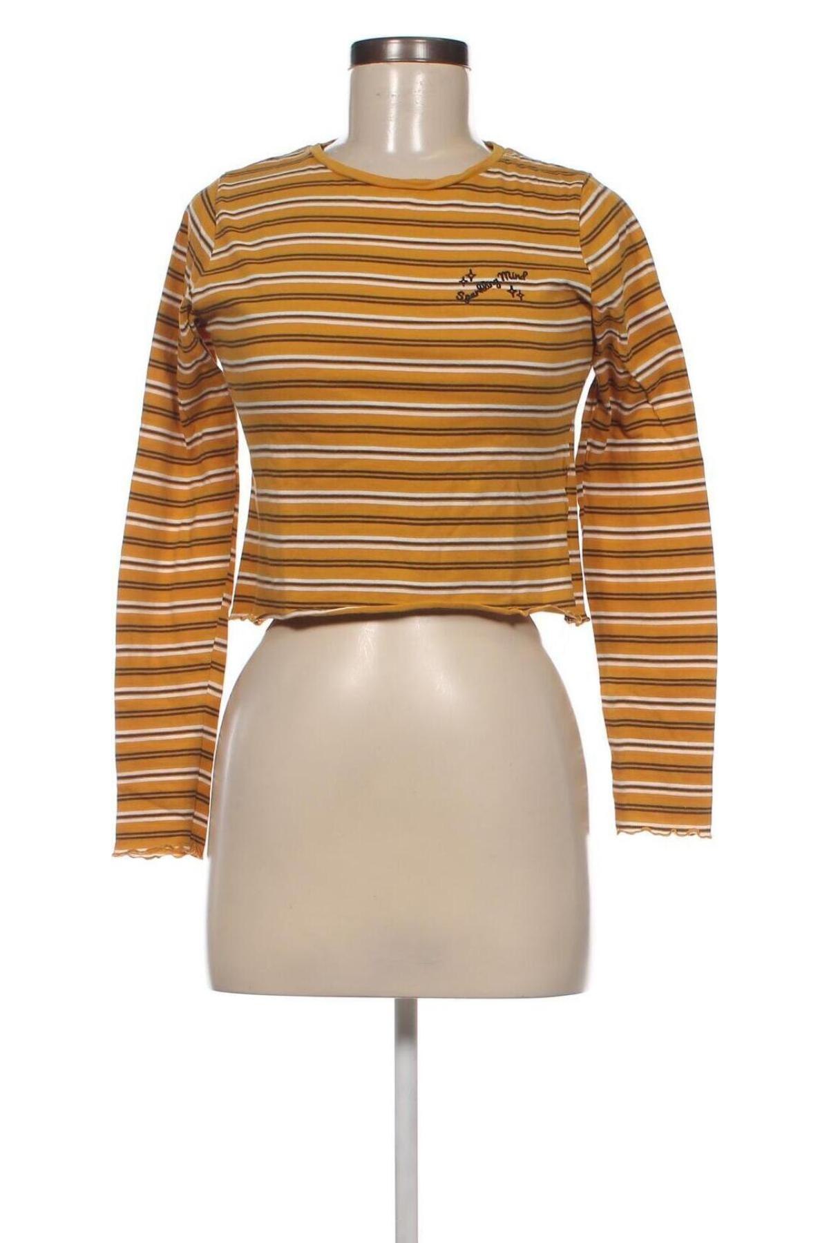 Γυναικεία μπλούζα Pull&Bear, Μέγεθος S, Χρώμα Κίτρινο, Τιμή 5,55 €