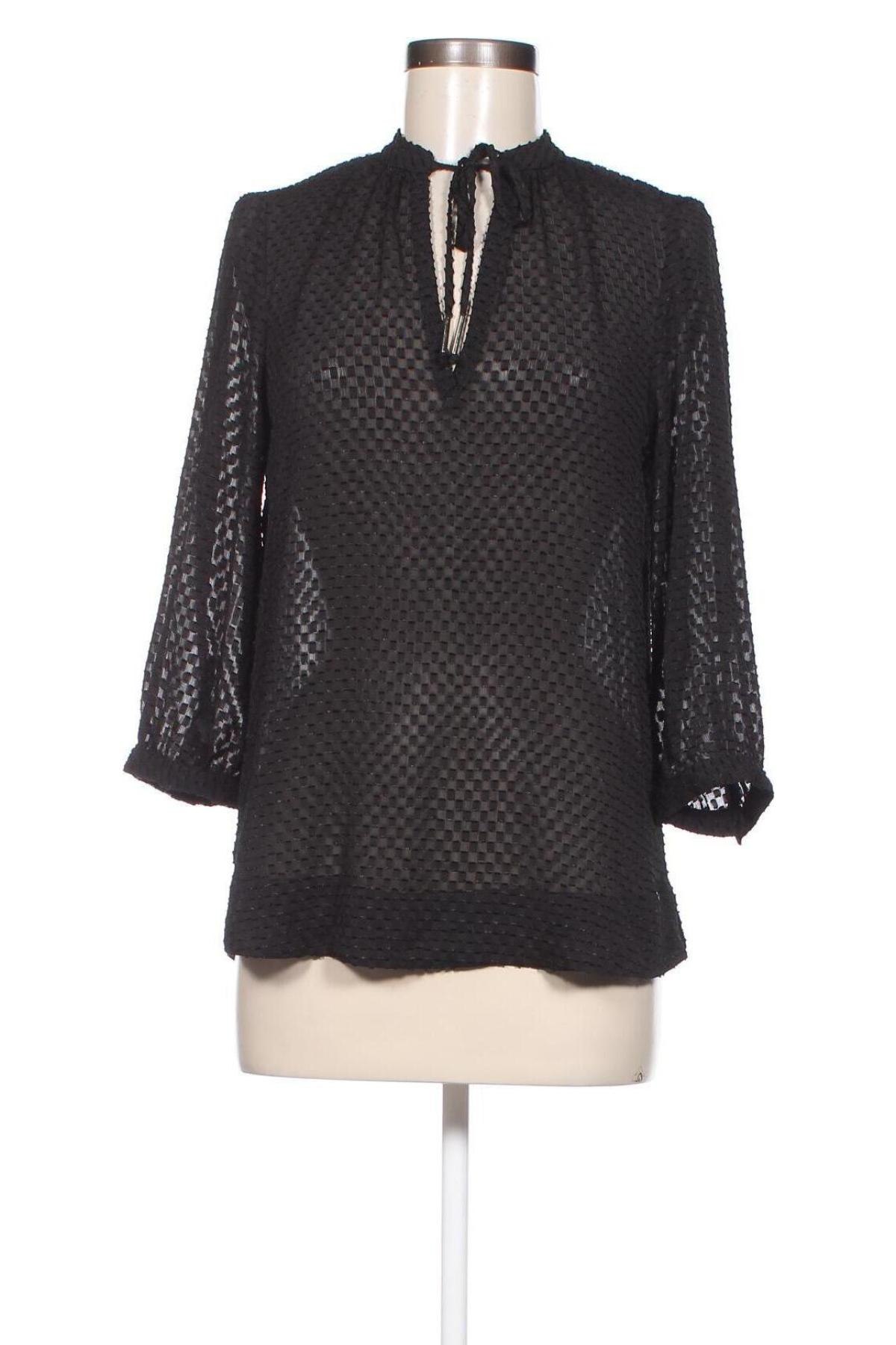 Дамска блуза Q/S by S.Oliver, Размер XS, Цвят Черен, Цена 15,30 лв.