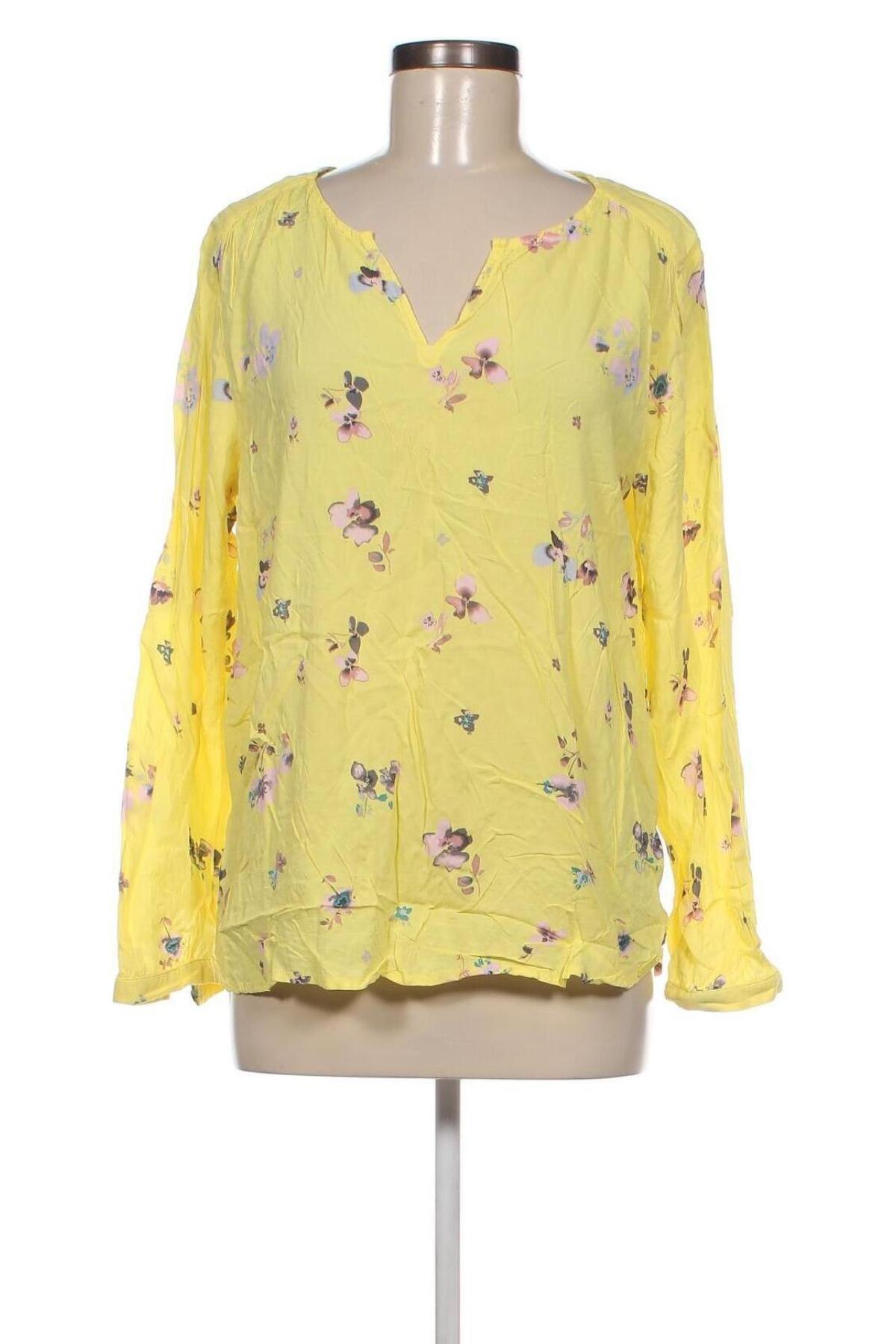Damen Shirt Q/S by S.Oliver, Größe L, Farbe Gelb, Preis 10,20 €