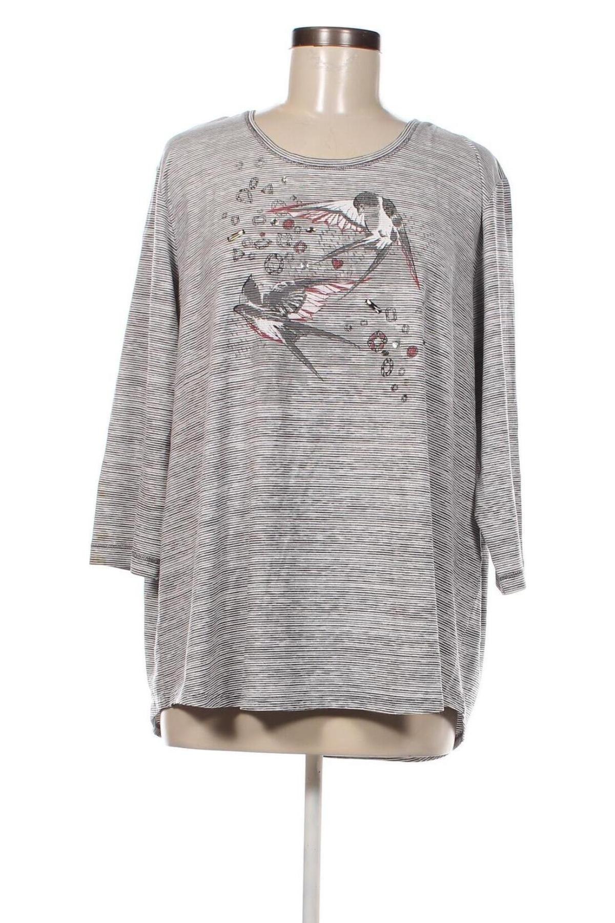 Γυναικεία μπλούζα Rabe, Μέγεθος 3XL, Χρώμα Γκρί, Τιμή 21,03 €