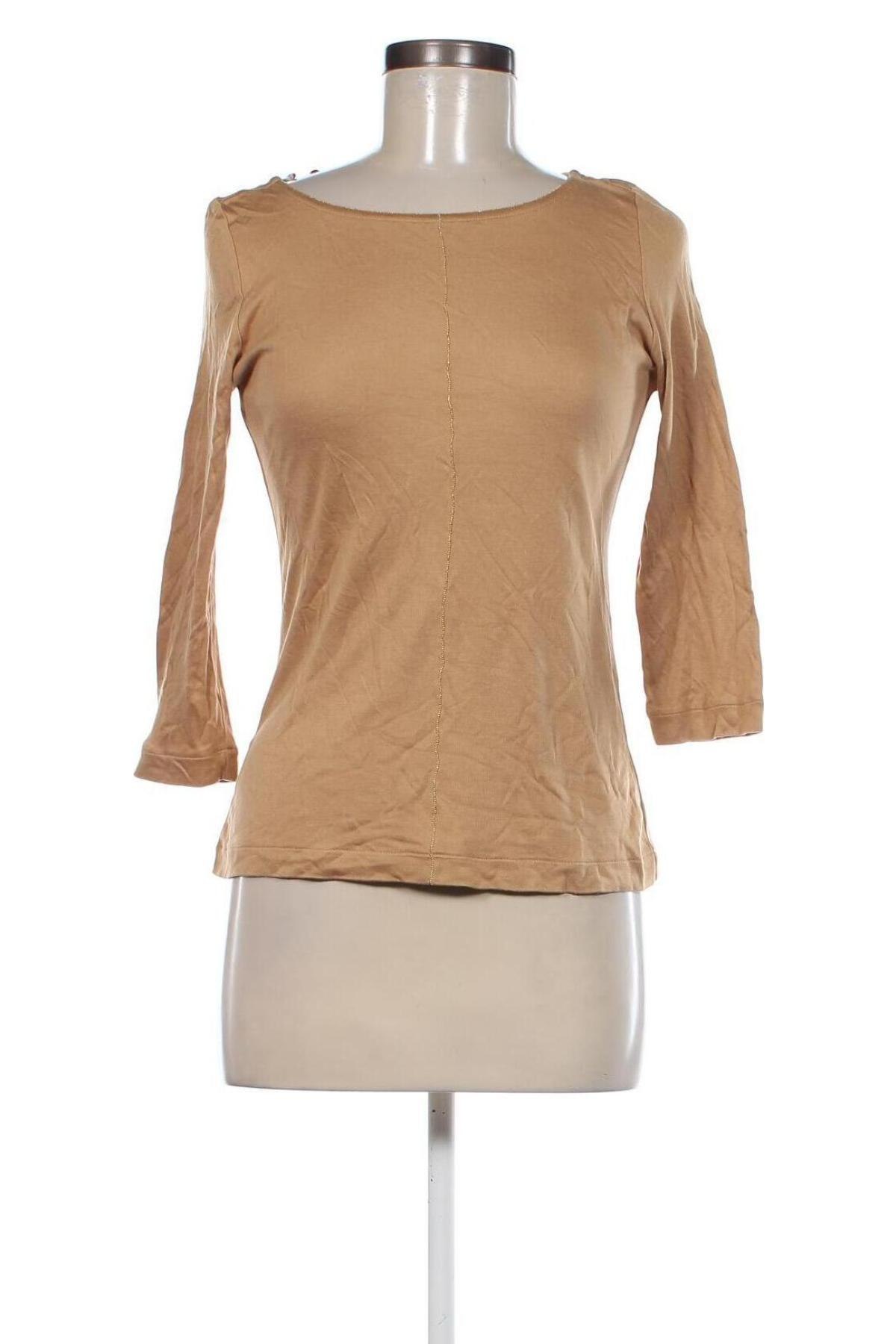 Γυναικεία μπλούζα S.Oliver, Μέγεθος XS, Χρώμα  Μπέζ, Τιμή 10,52 €
