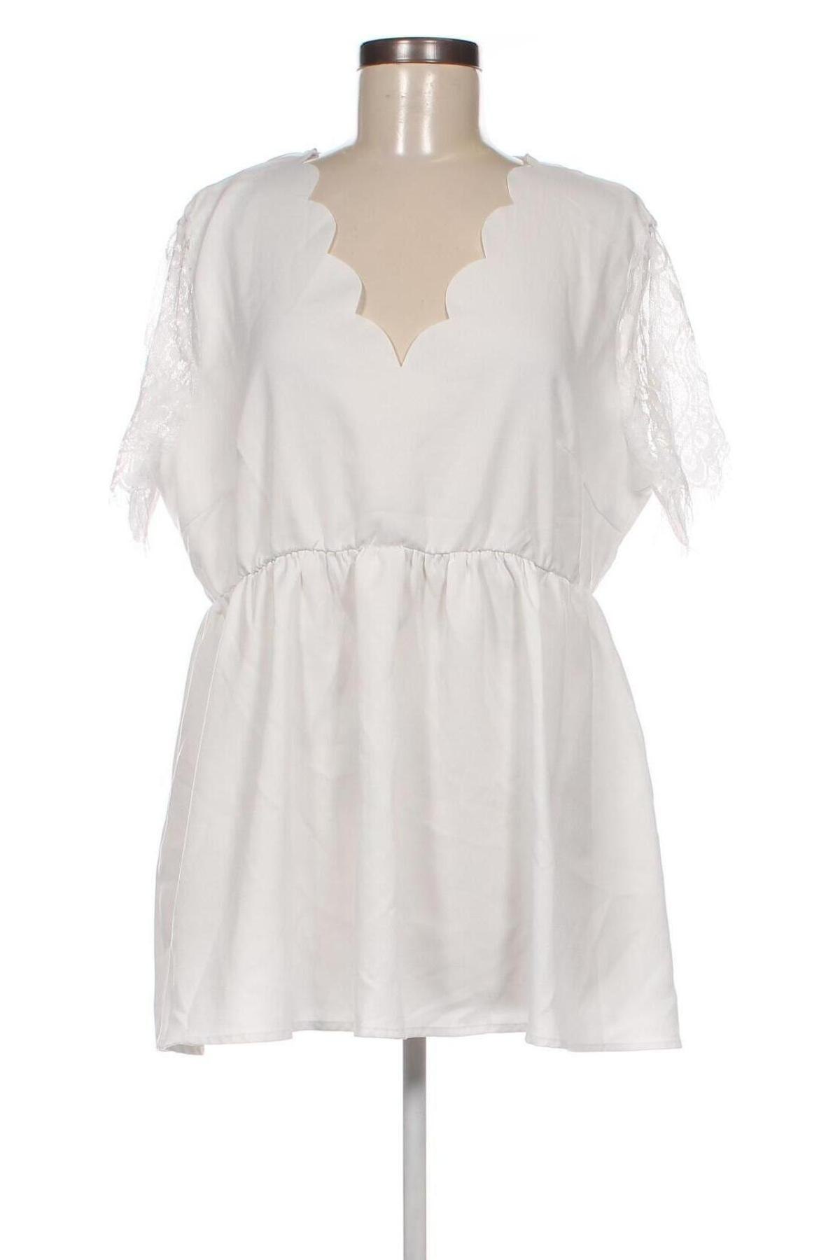 Γυναικεία μπλούζα SHEIN, Μέγεθος XL, Χρώμα Λευκό, Τιμή 5,83 €