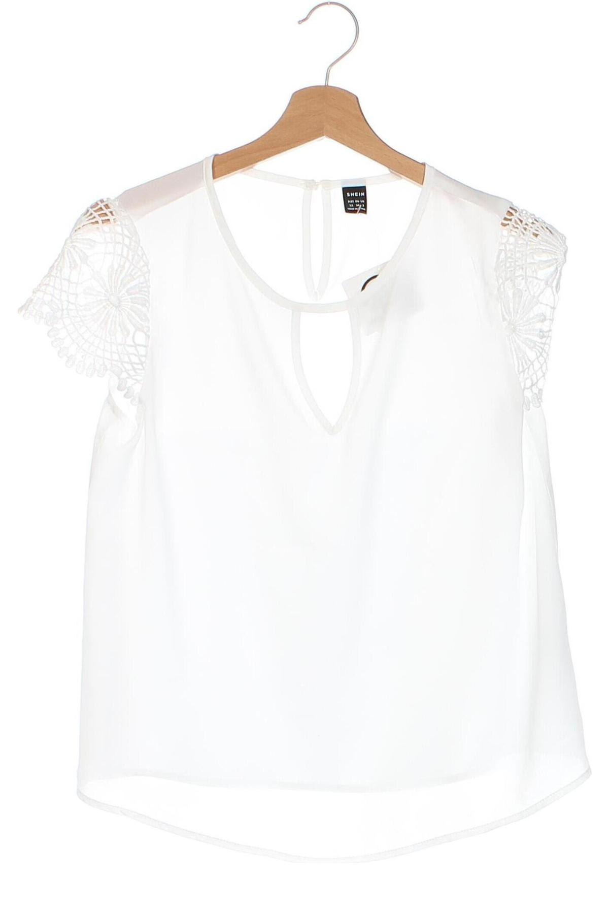 Дамска блуза SHEIN, Размер XS, Цвят Бял, Цена 10,83 лв.