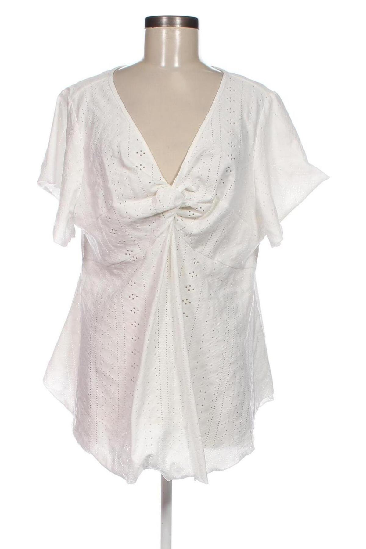 Дамска блуза SHEIN, Размер 3XL, Цвят Бял, Цена 10,45 лв.