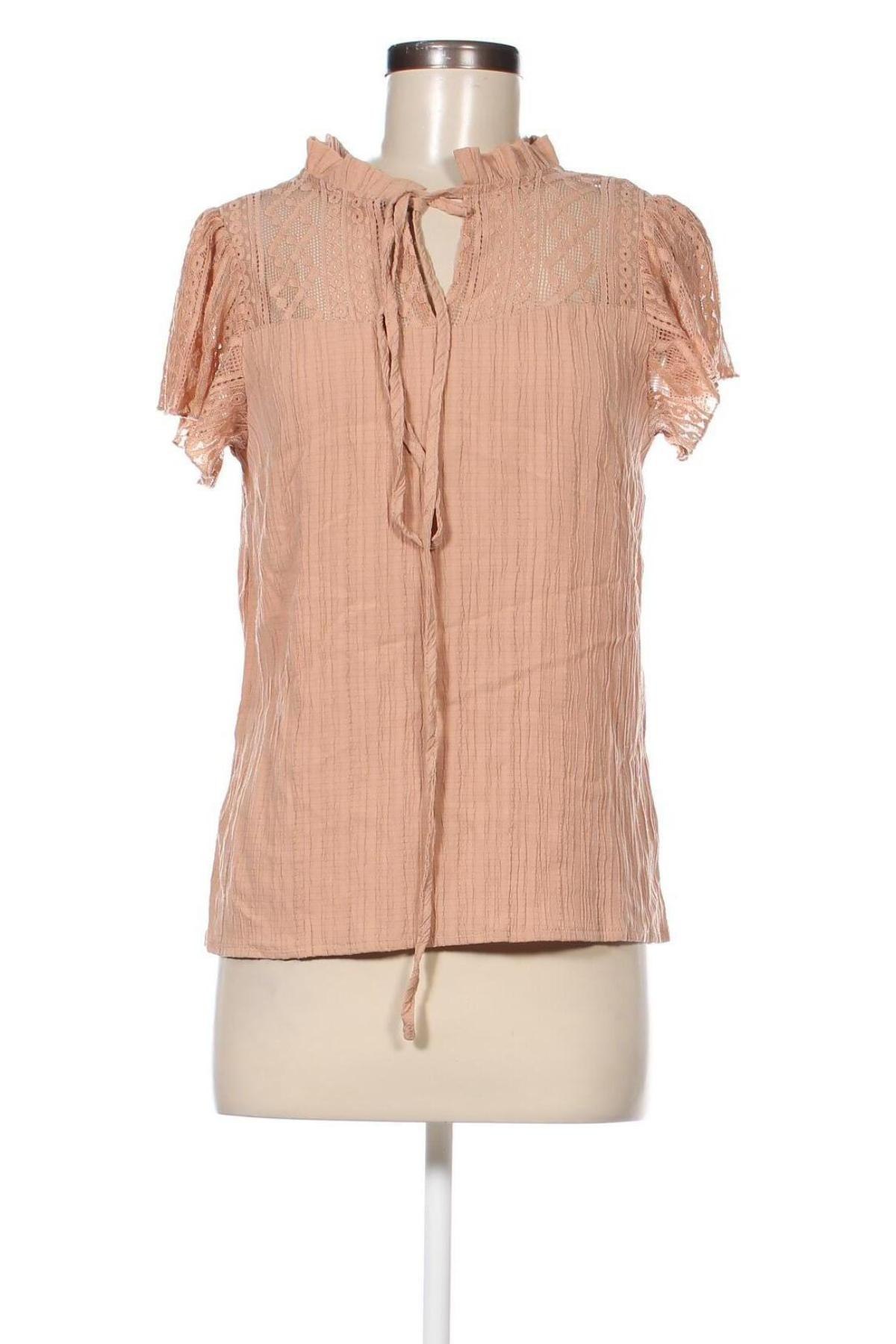 Дамска блуза SHEIN, Размер S, Цвят Бежов, Цена 7,60 лв.