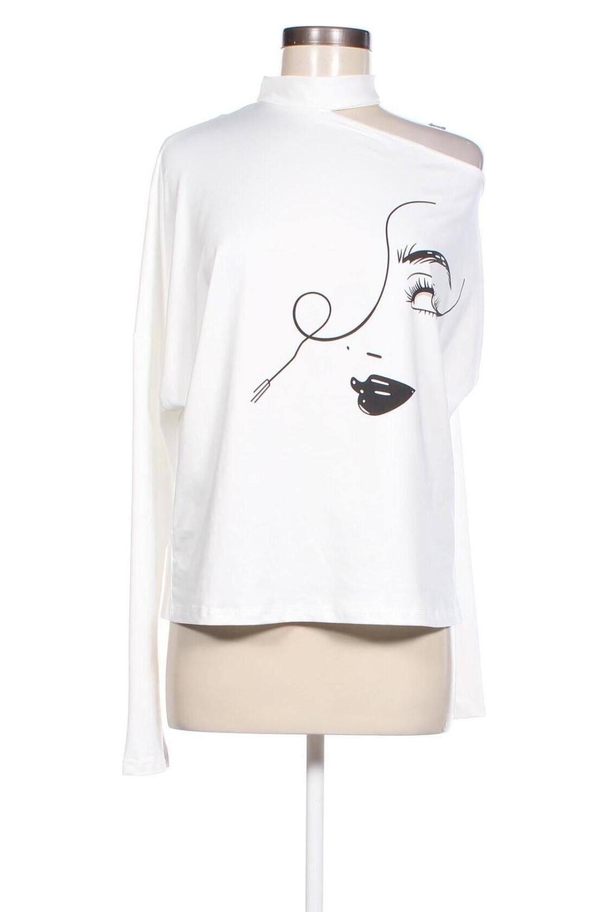 Γυναικεία μπλούζα SHEIN, Μέγεθος M, Χρώμα Λευκό, Τιμή 6,46 €