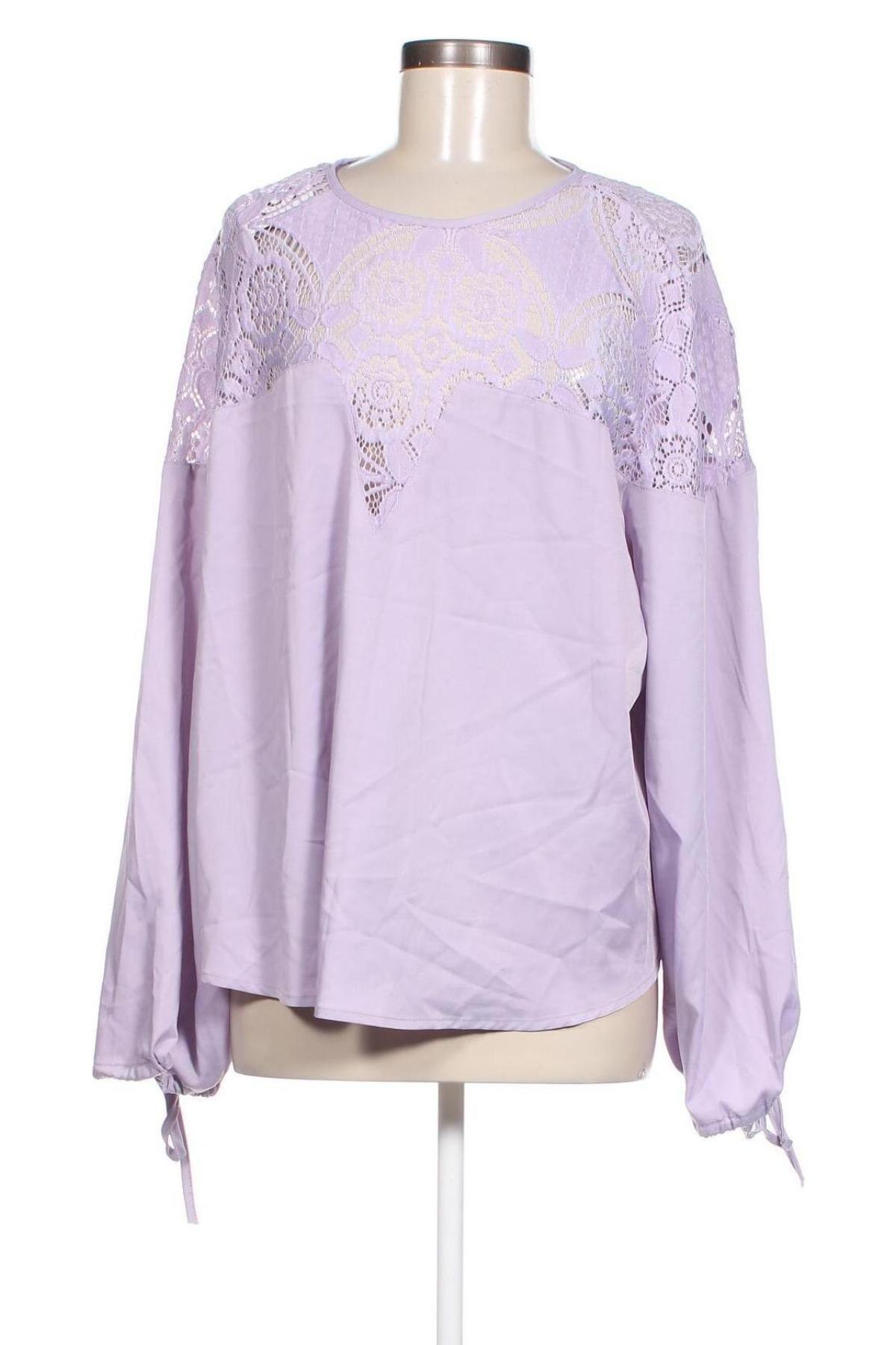 Γυναικεία μπλούζα SHEIN, Μέγεθος 3XL, Χρώμα Βιολετί, Τιμή 11,75 €