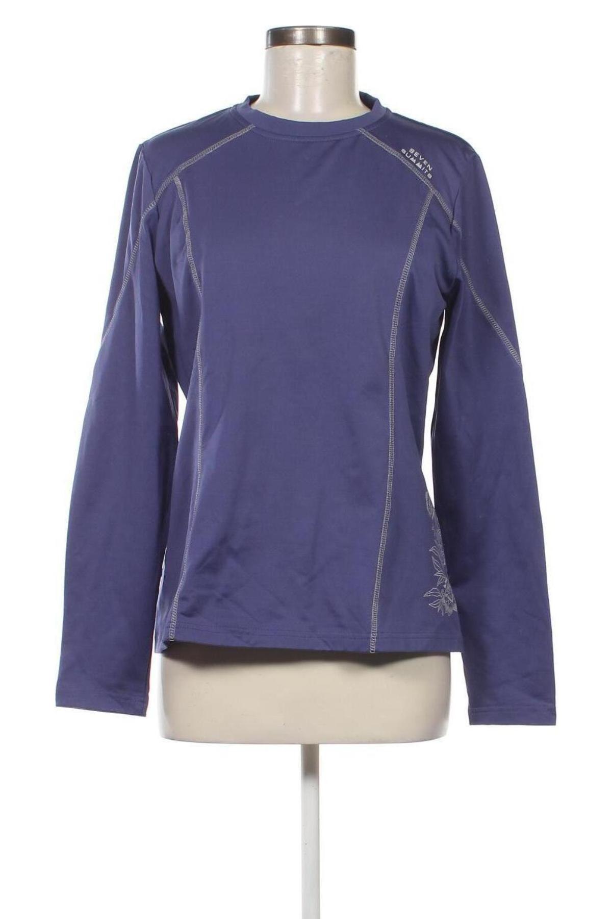 Damen Shirt Seven Summits, Größe L, Farbe Blau, Preis 34,50 €