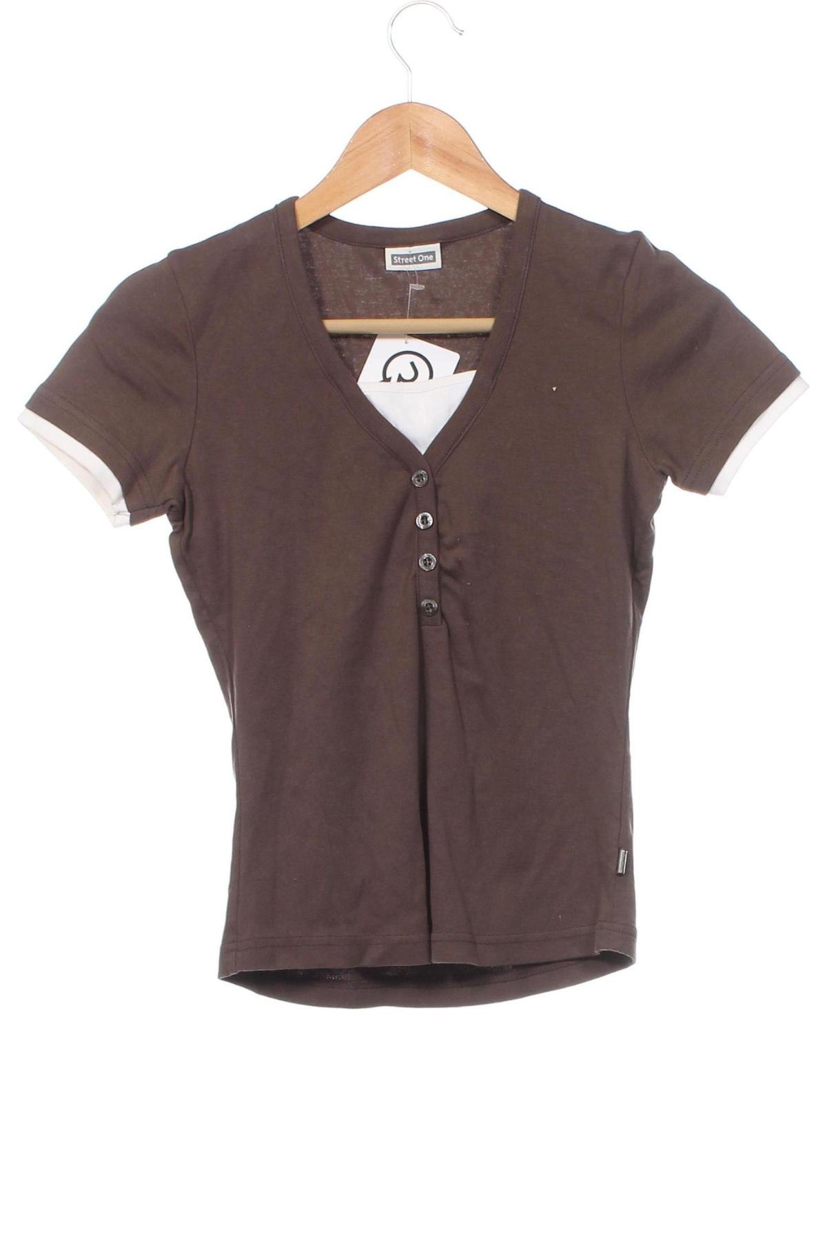 Damen Shirt Street One, Größe XS, Farbe Braun, Preis € 10,20