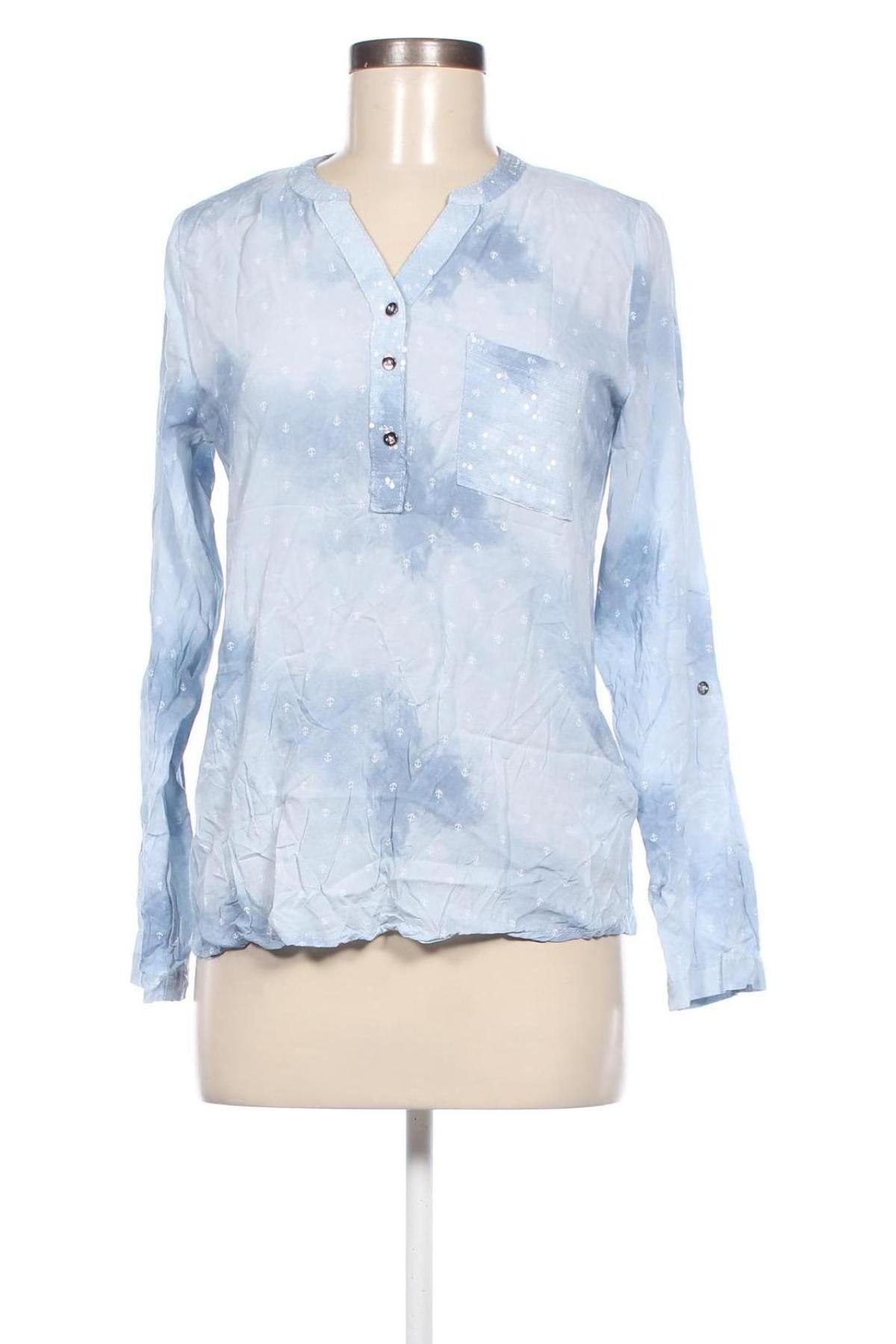 Дамска блуза Takko Fashion, Размер M, Цвят Син, Цена 9,50 лв.