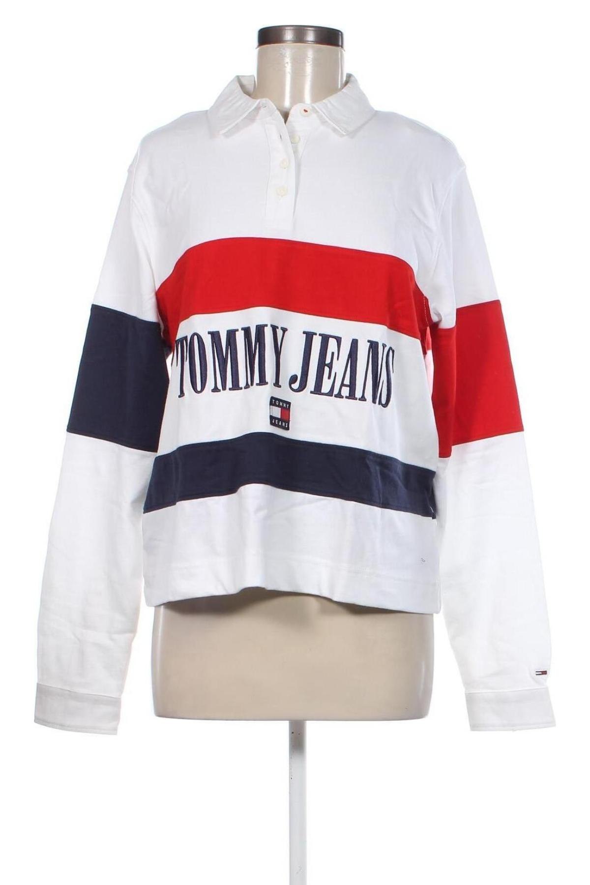 Bluzka damska Tommy Jeans, Rozmiar L, Kolor Biały, Cena 228,70 zł