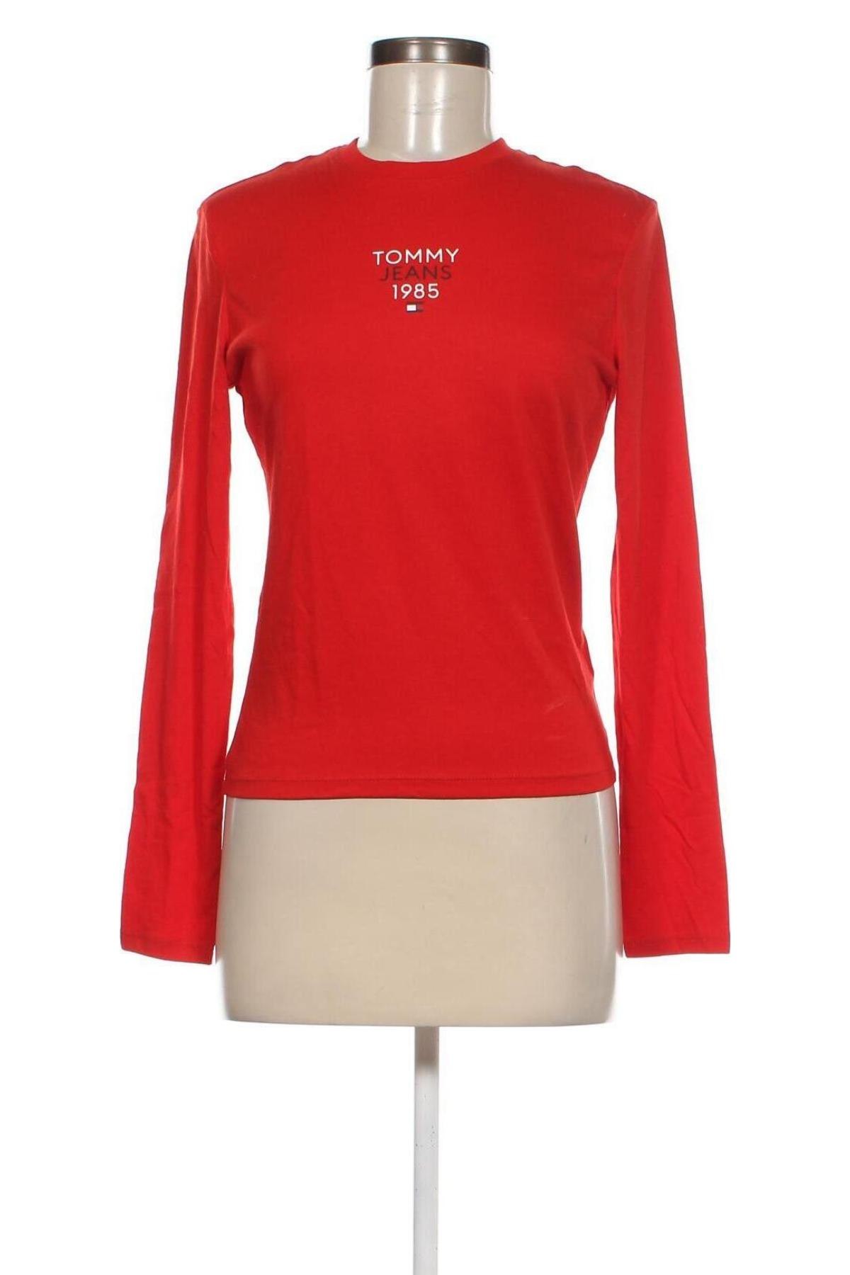 Дамска блуза Tommy Jeans, Размер L, Цвят Червен, Цена 78,00 лв.