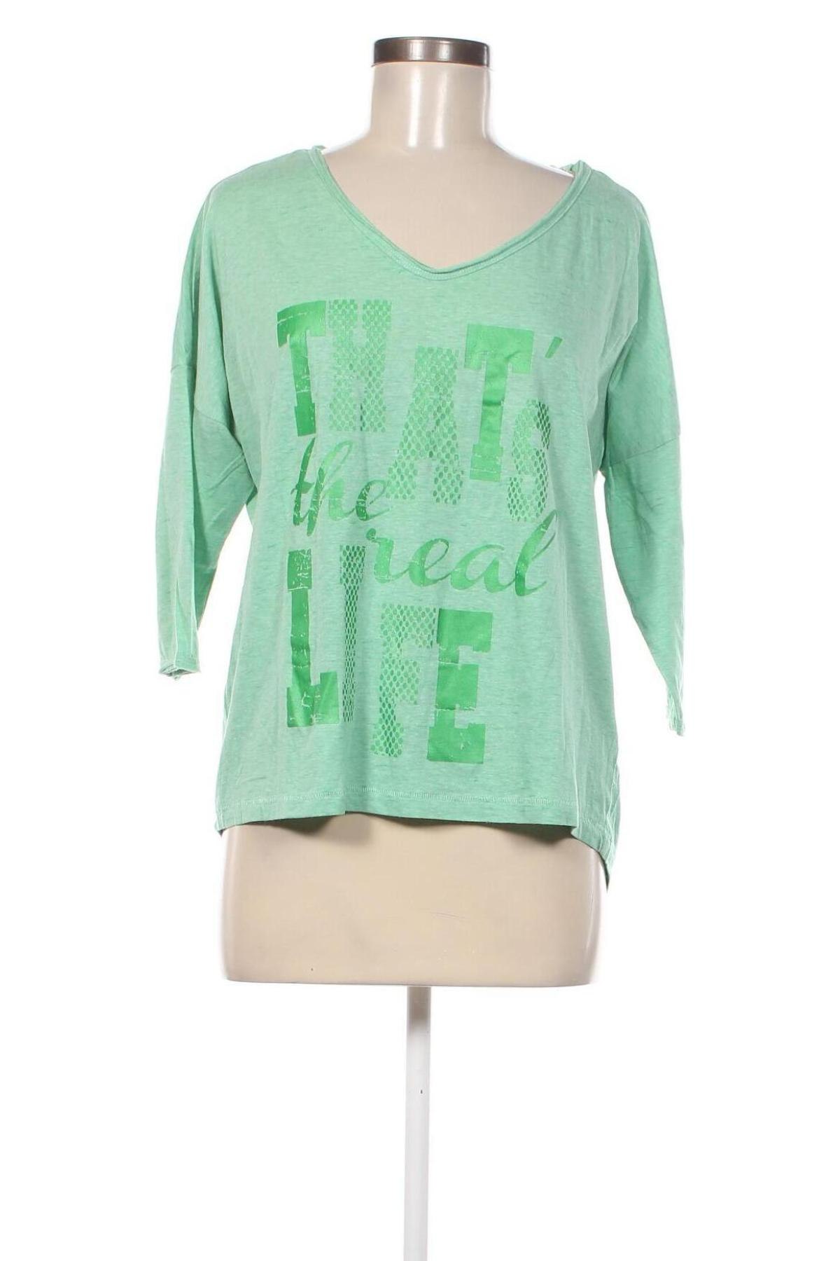 Γυναικεία μπλούζα Up 2 Fashion, Μέγεθος S, Χρώμα Πράσινο, Τιμή 5,29 €