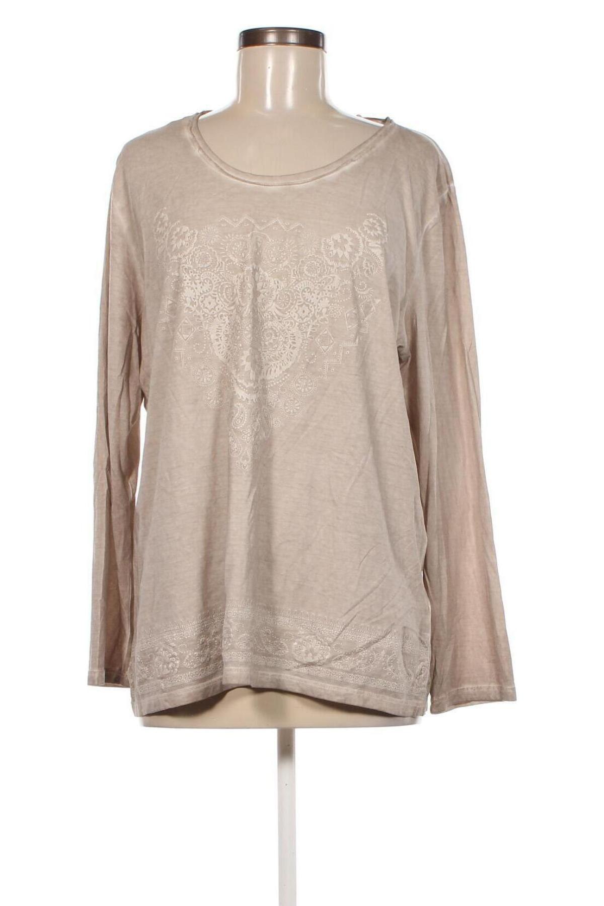 Γυναικεία μπλούζα Via Appia, Μέγεθος XL, Χρώμα  Μπέζ, Τιμή 11,57 €