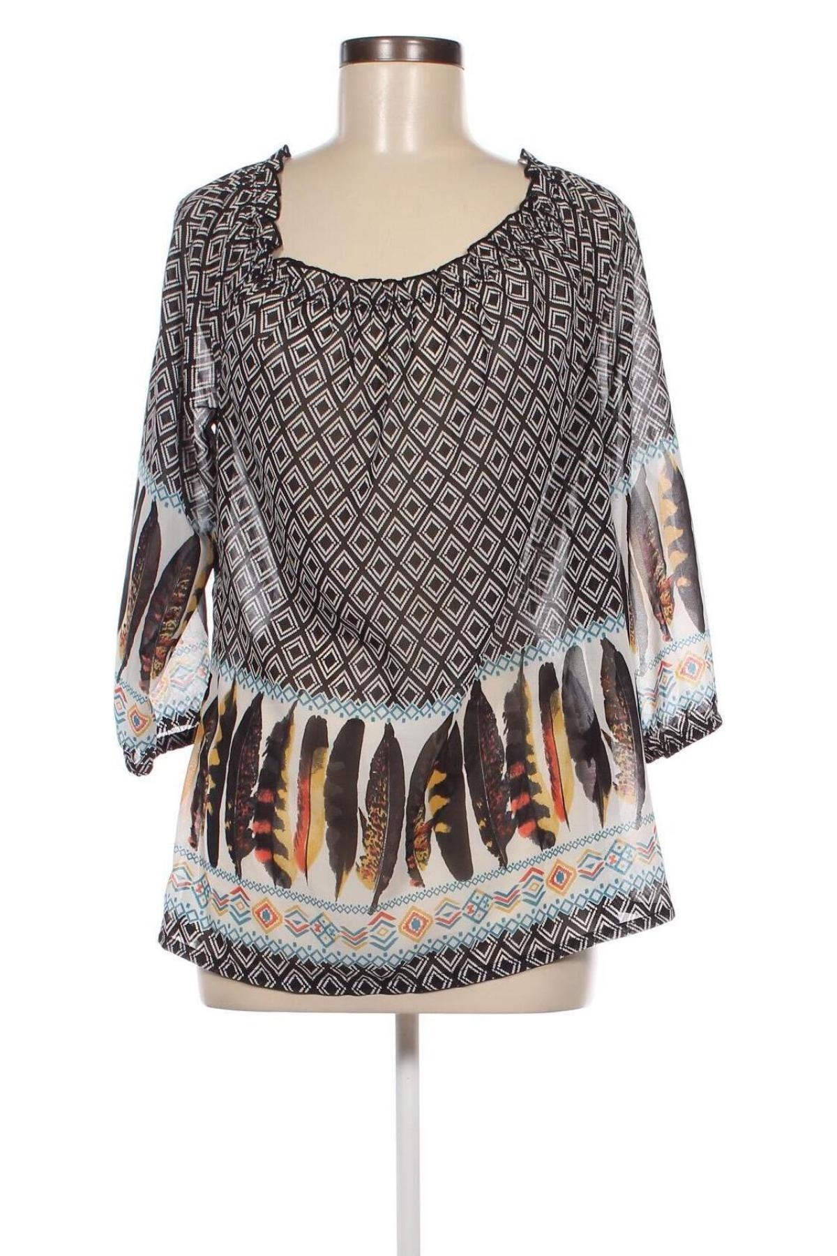 Дамска блуза Woman By Tchibo, Размер M, Цвят Многоцветен, Цена 10,73 лв.