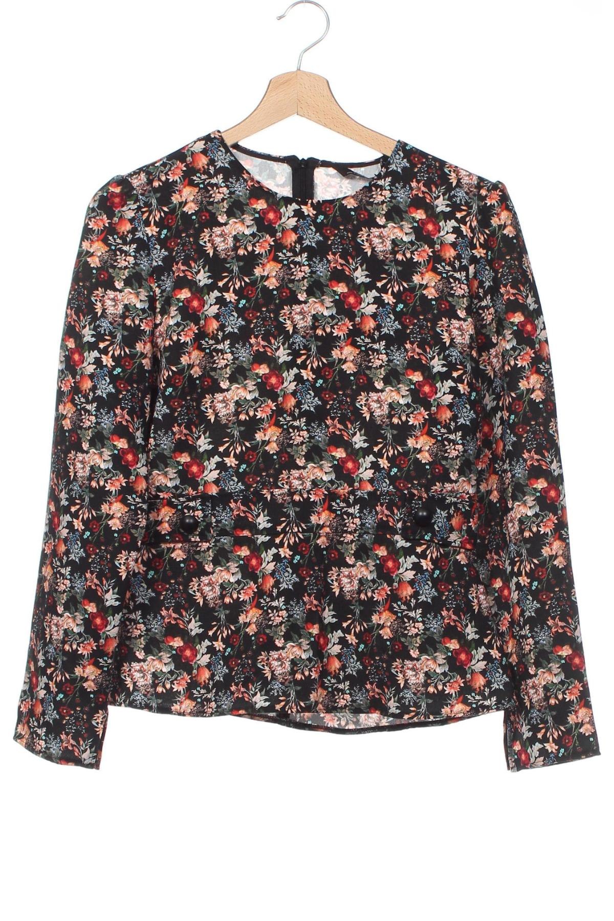 Дамска блуза Zara, Размер M, Цвят Многоцветен, Цена 43,79 лв.