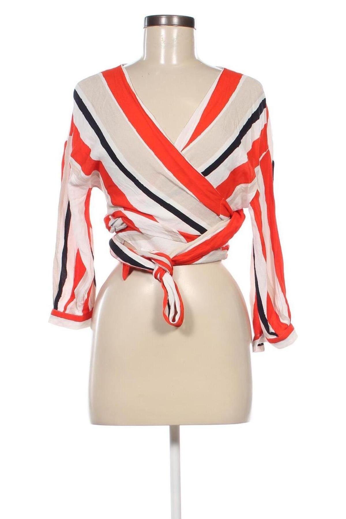 Дамска блуза Zara, Размер XS, Цвят Многоцветен, Цена 16,23 лв.