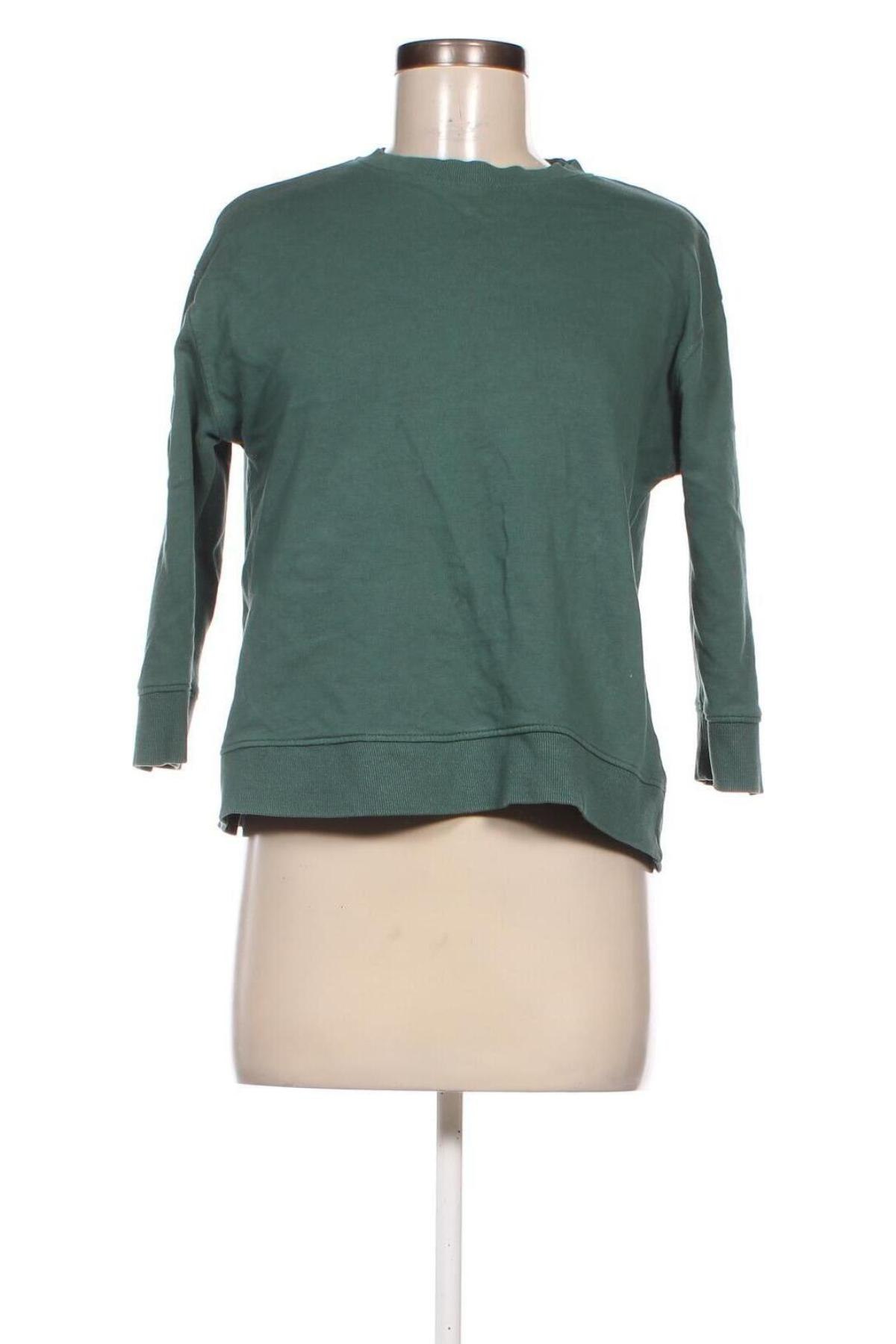 Дамска блуза Zara, Размер S, Цвят Зелен, Цена 15,42 лв.