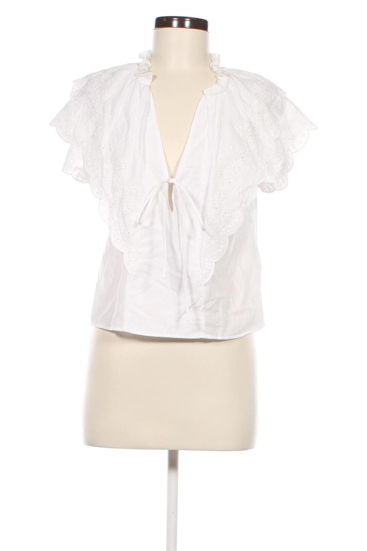 Дамска блуза Zara, Размер M, Цвят Бял, Цена 19,99 лв.