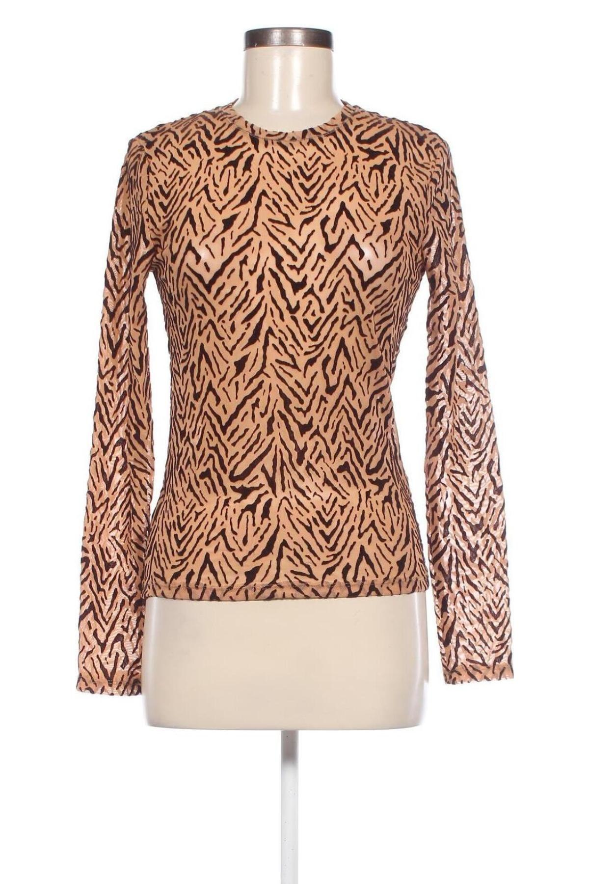 Дамска блуза Zara, Размер M, Цвят Кафяв, Цена 13,50 лв.