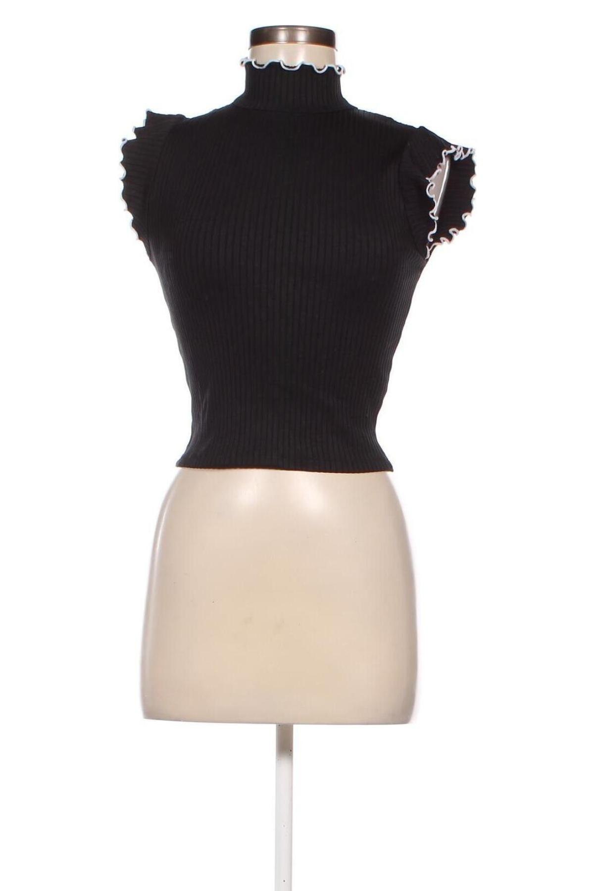 Дамска блуза Zara, Размер M, Цвят Черен, Цена 11,40 лв.