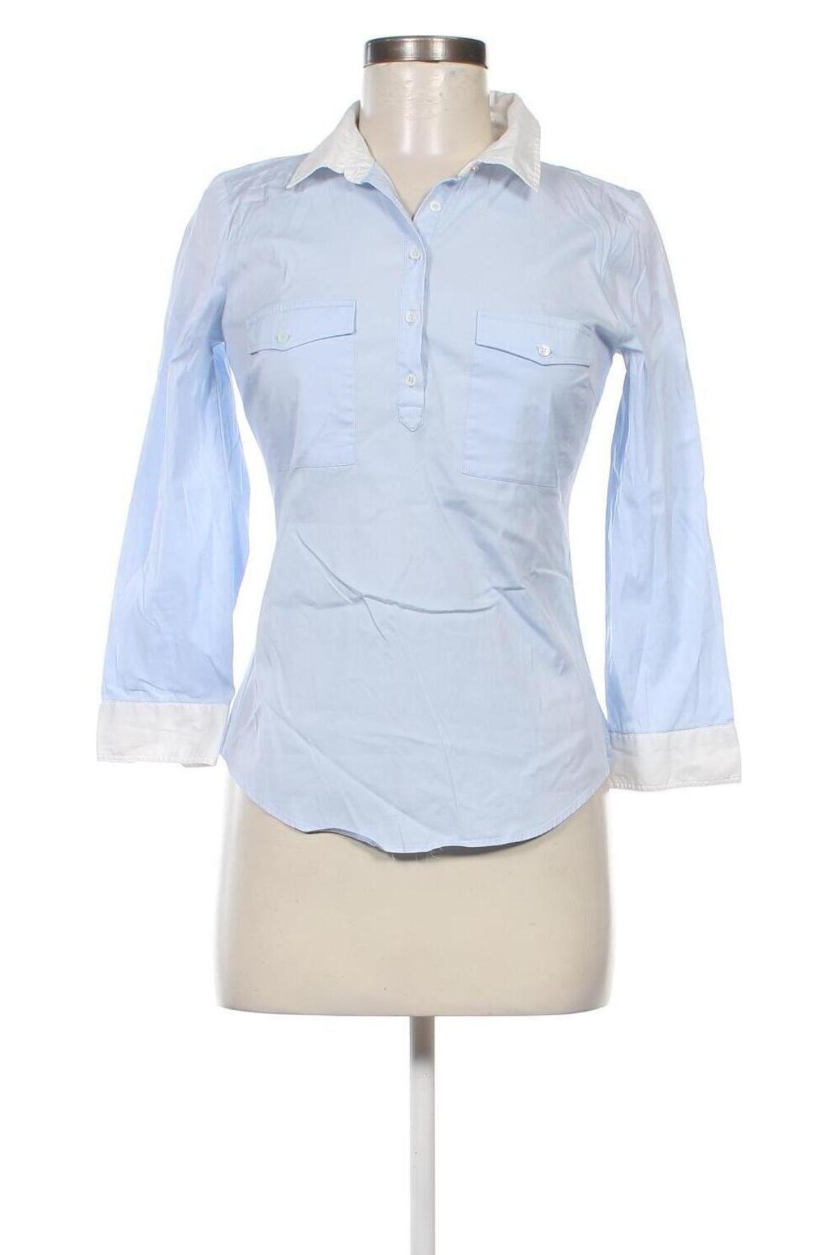 Дамска блуза Zara, Размер M, Цвят Син, Цена 15,40 лв.