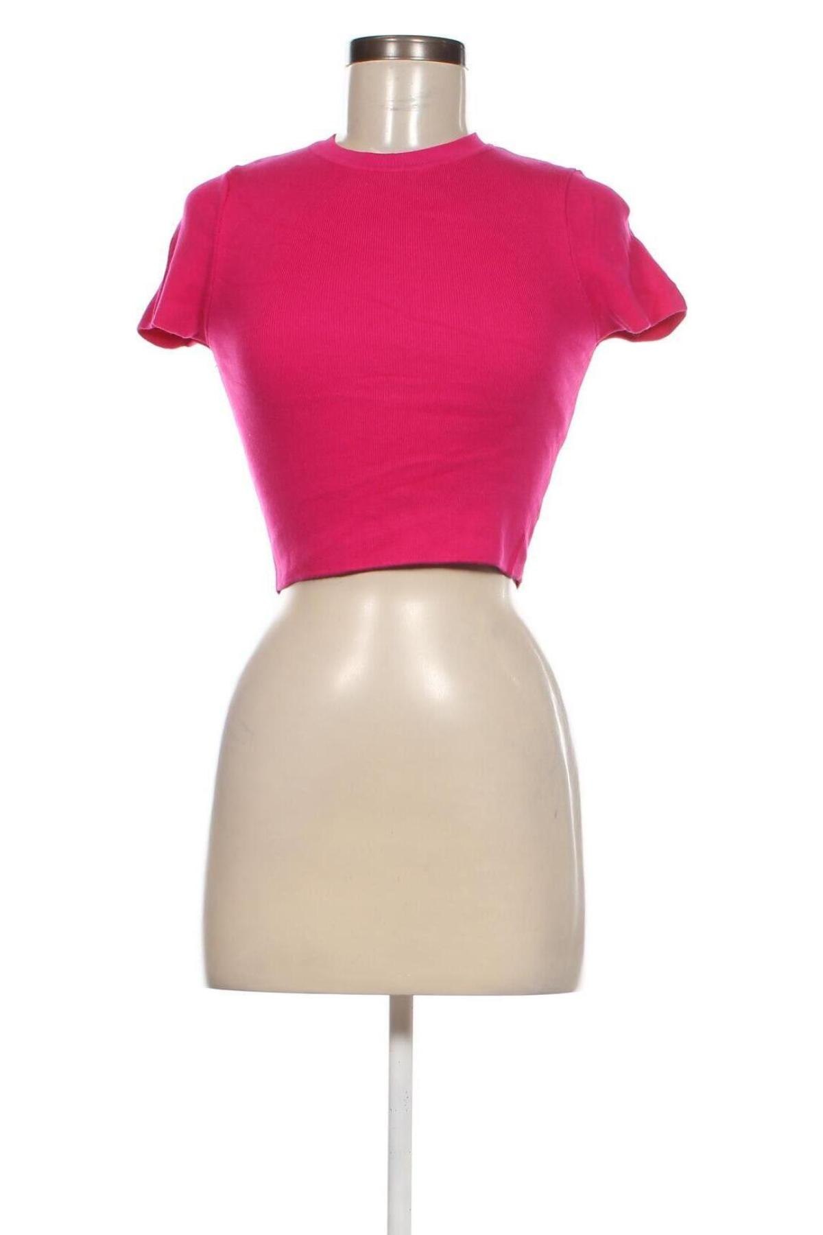 Дамска блуза Zara, Размер M, Цвят Розов, Цена 9,00 лв.