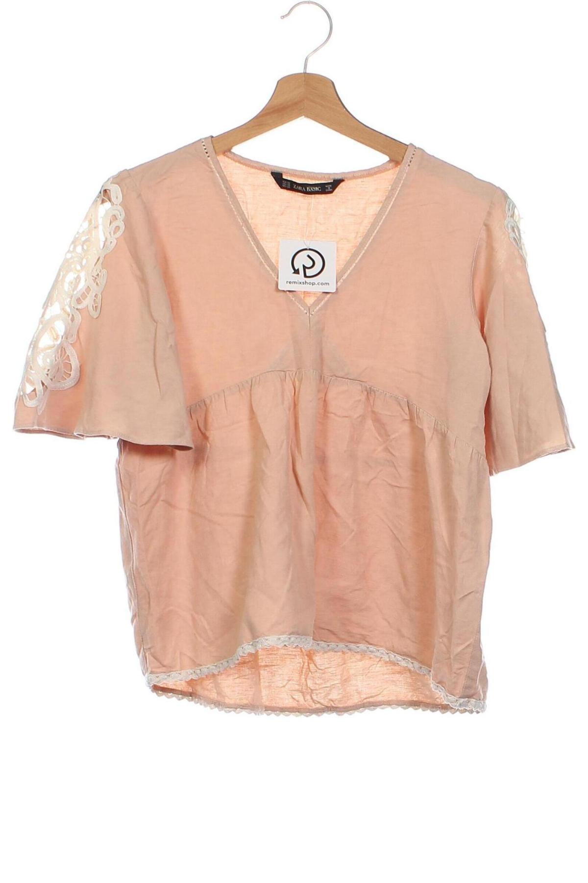 Γυναικεία μπλούζα Zara, Μέγεθος XS, Χρώμα Πορτοκαλί, Τιμή 5,84 €