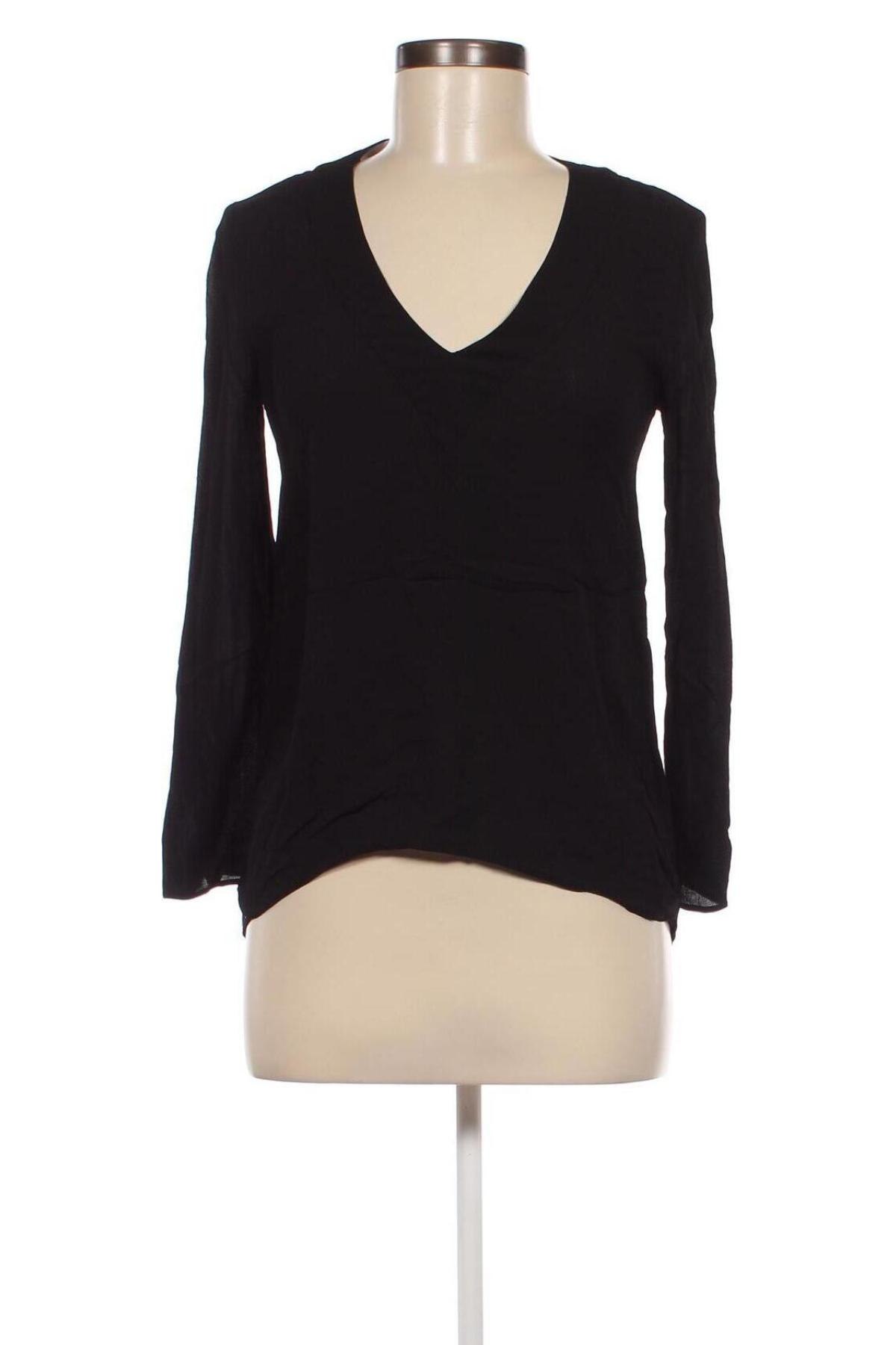 Дамска блуза Zara, Размер XS, Цвят Черен, Цена 13,50 лв.
