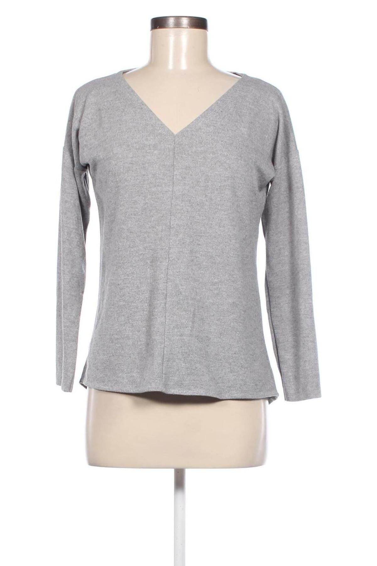 Дамска блуза Zara, Размер M, Цвят Сив, Цена 13,50 лв.