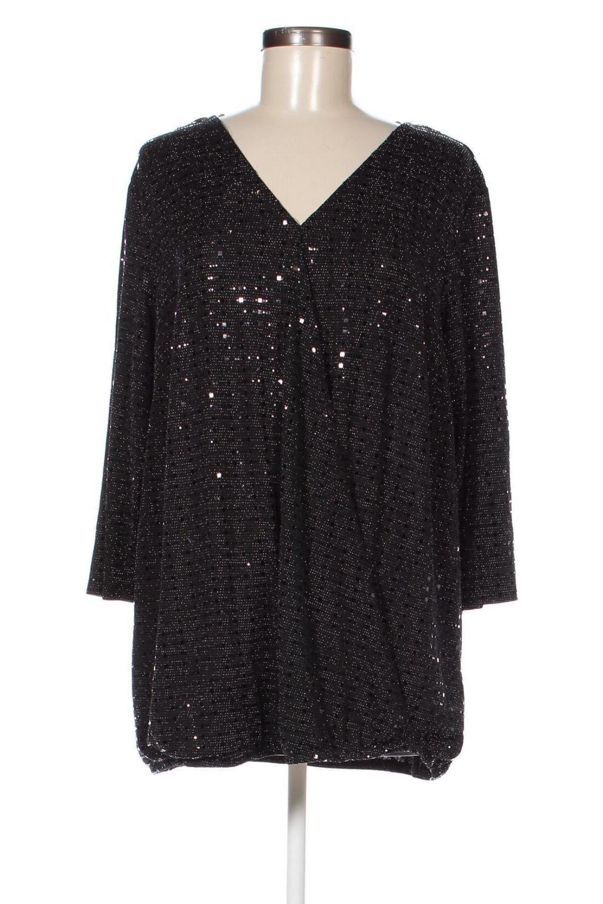 Γυναικεία μπλούζα Zizzi, Μέγεθος M, Χρώμα Μαύρο, Τιμή 12,06 €