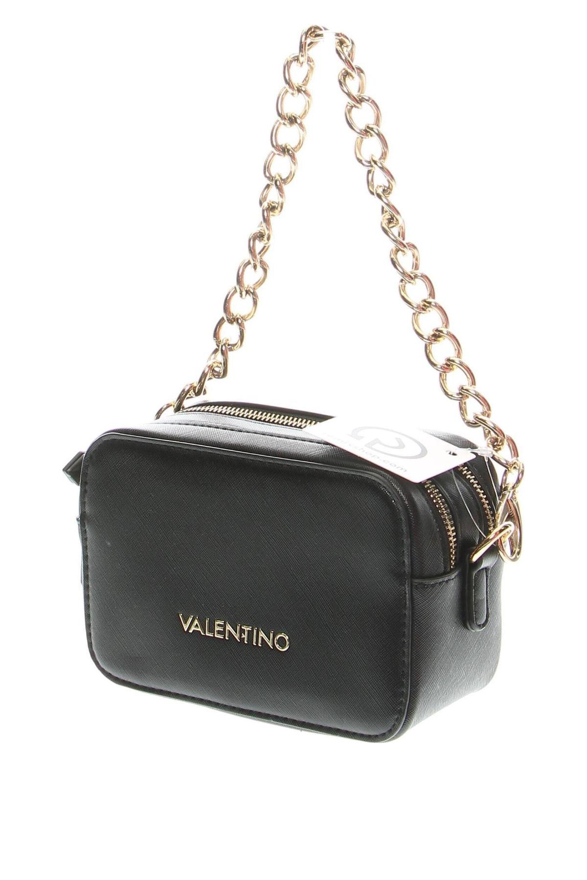 Дамска чанта Valentino Di Mario Valentino, Цвят Черен, Цена 246,05 лв.