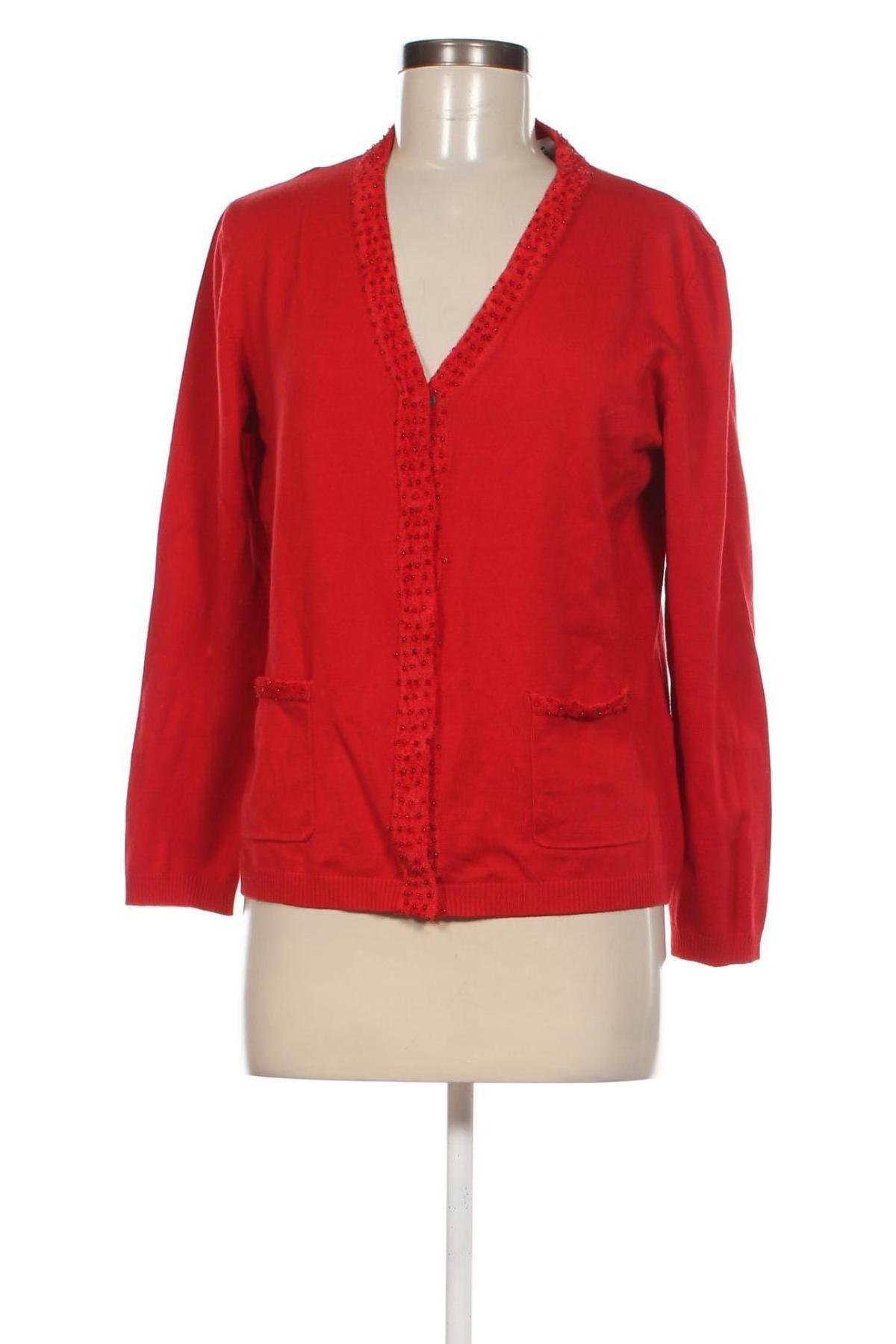 Damen Strickjacke, Größe M, Farbe Rot, Preis € 10,09
