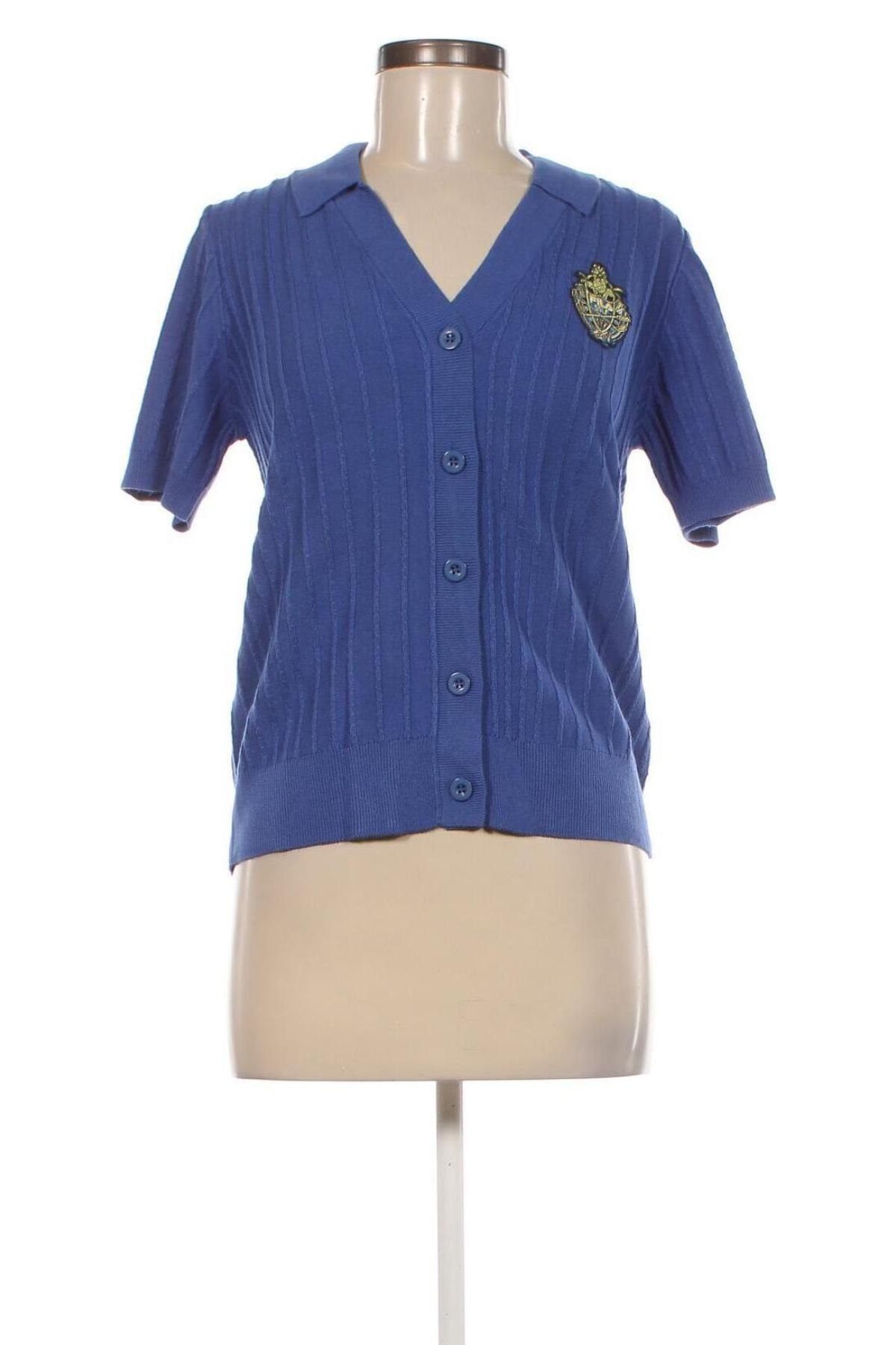 Damen Strickjacke FILA, Größe M, Farbe Blau, Preis 39,69 €