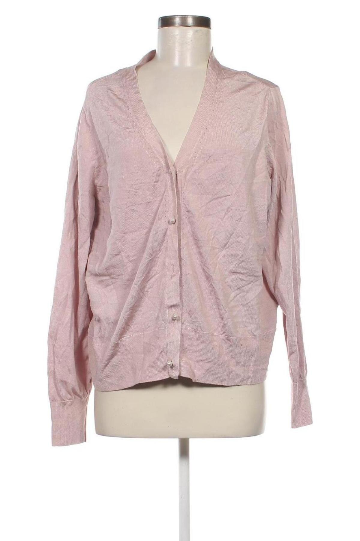Дамска жилетка H&M, Размер XL, Цвят Розов, Цена 15,95 лв.