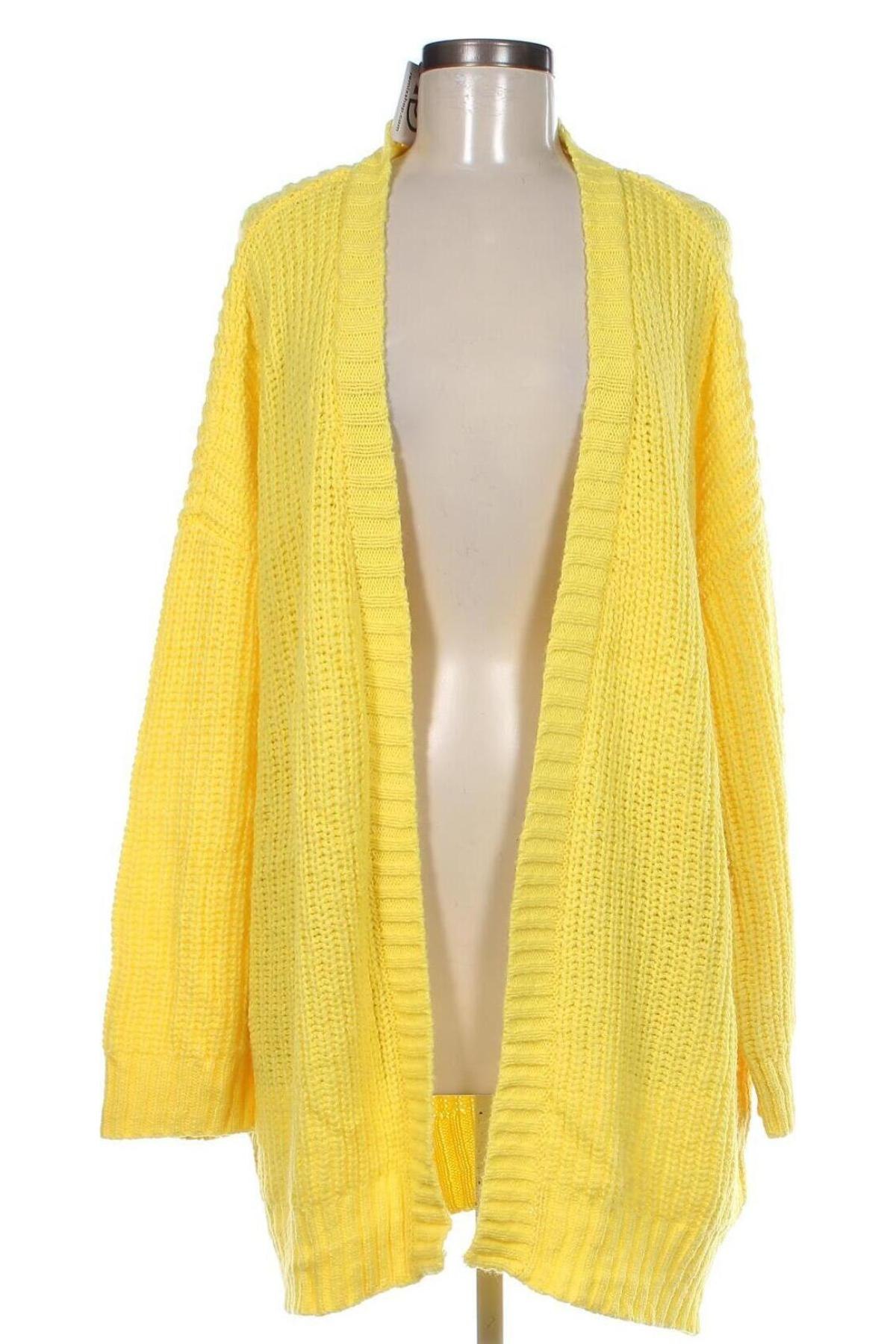 Γυναικεία ζακέτα Jean Pascale, Μέγεθος XXL, Χρώμα Κίτρινο, Τιμή 12,56 €
