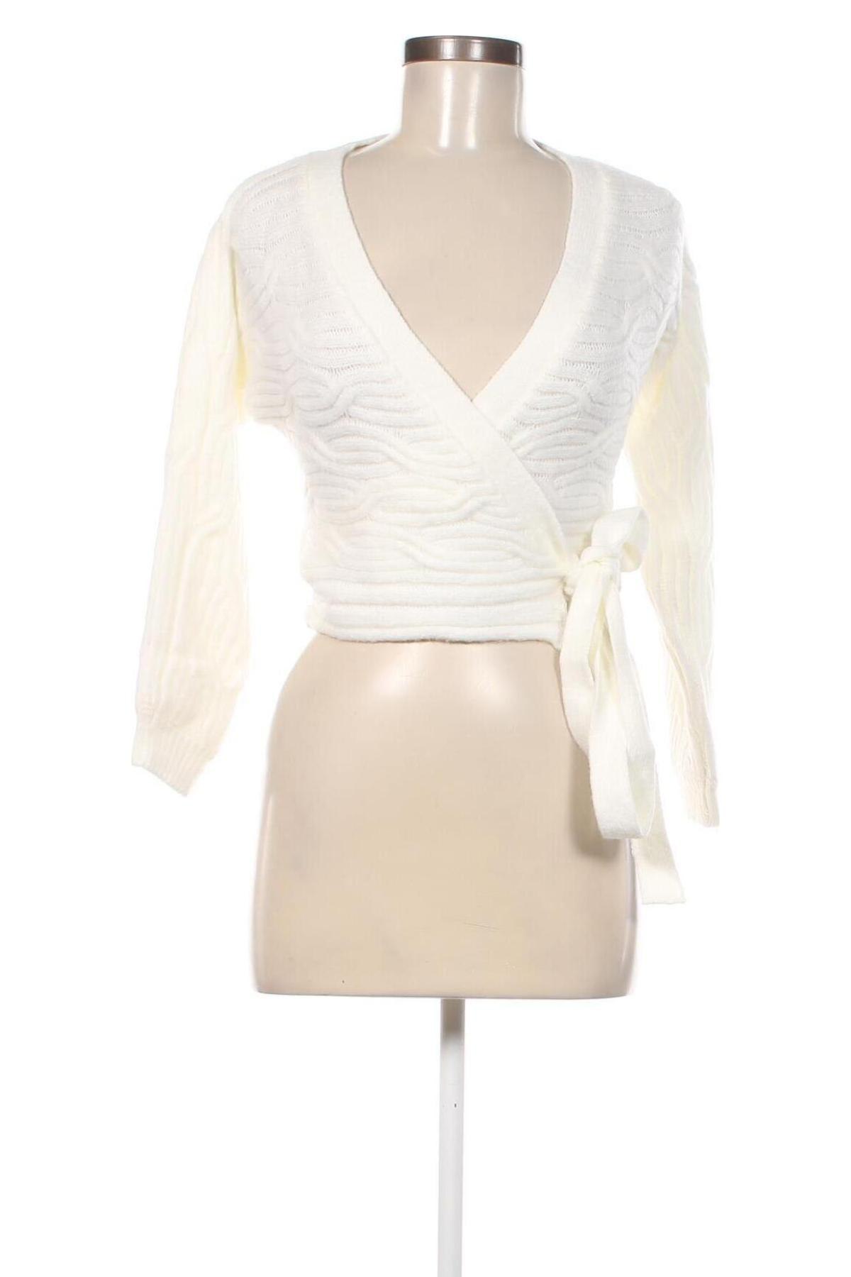 Γυναικεία ζακέτα Tally Weijl, Μέγεθος XS, Χρώμα Λευκό, Τιμή 11,86 €