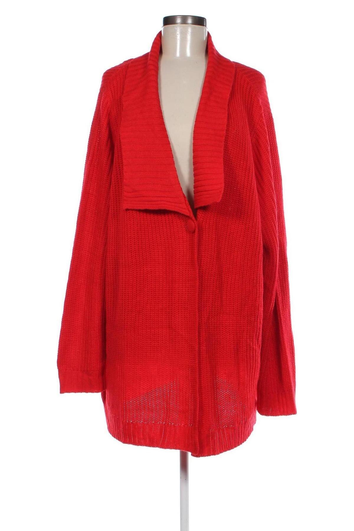 Γυναικεία ζακέτα Woman Within, Μέγεθος XL, Χρώμα Κόκκινο, Τιμή 11,66 €