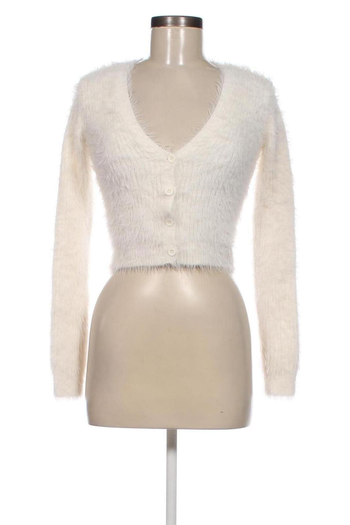 Damen Strickjacke Zara, Größe S, Farbe Ecru, Preis 8,83 €