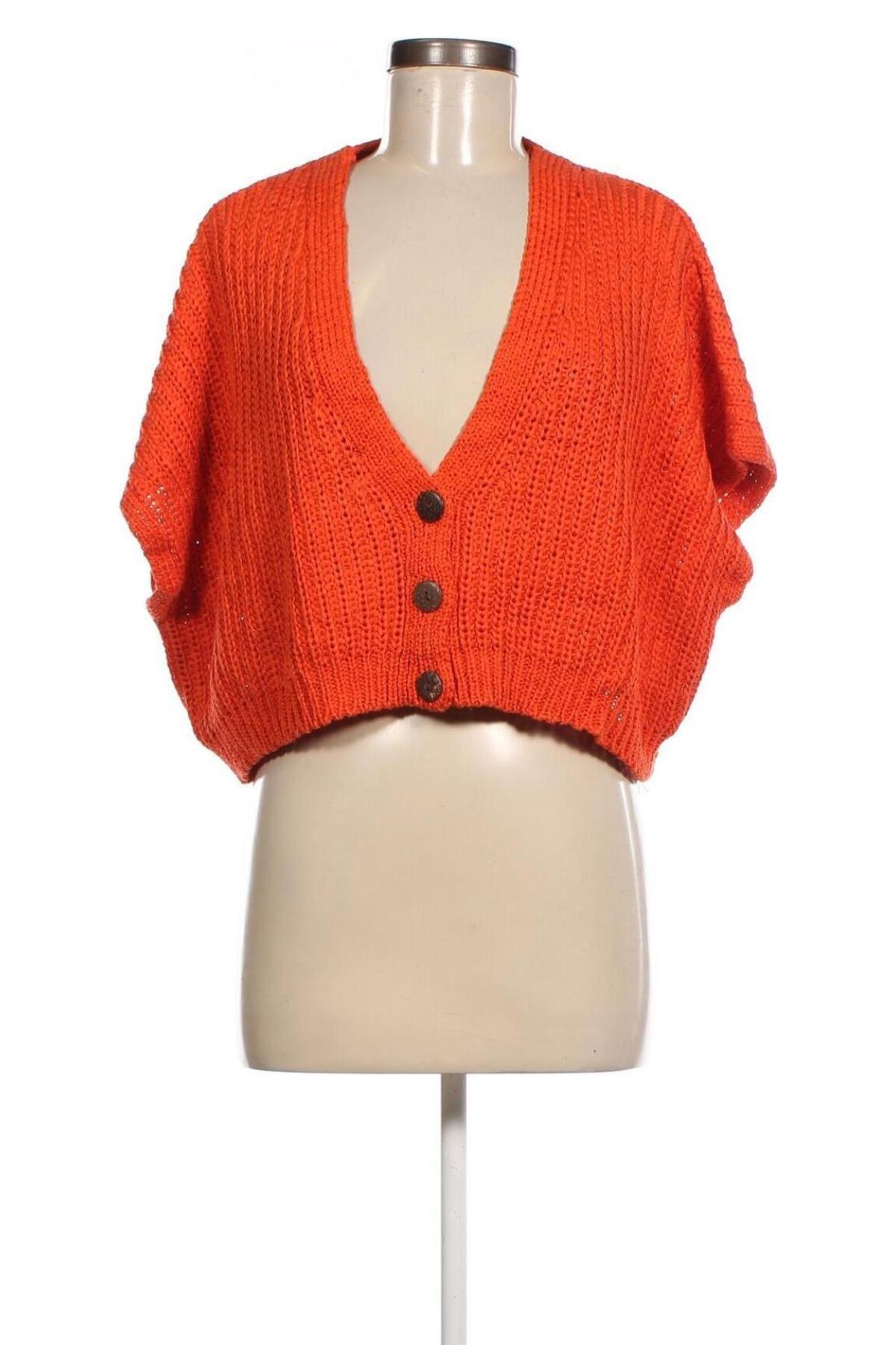 Damen Strickjacke Zara, Größe L, Farbe Orange, Preis € 8,46