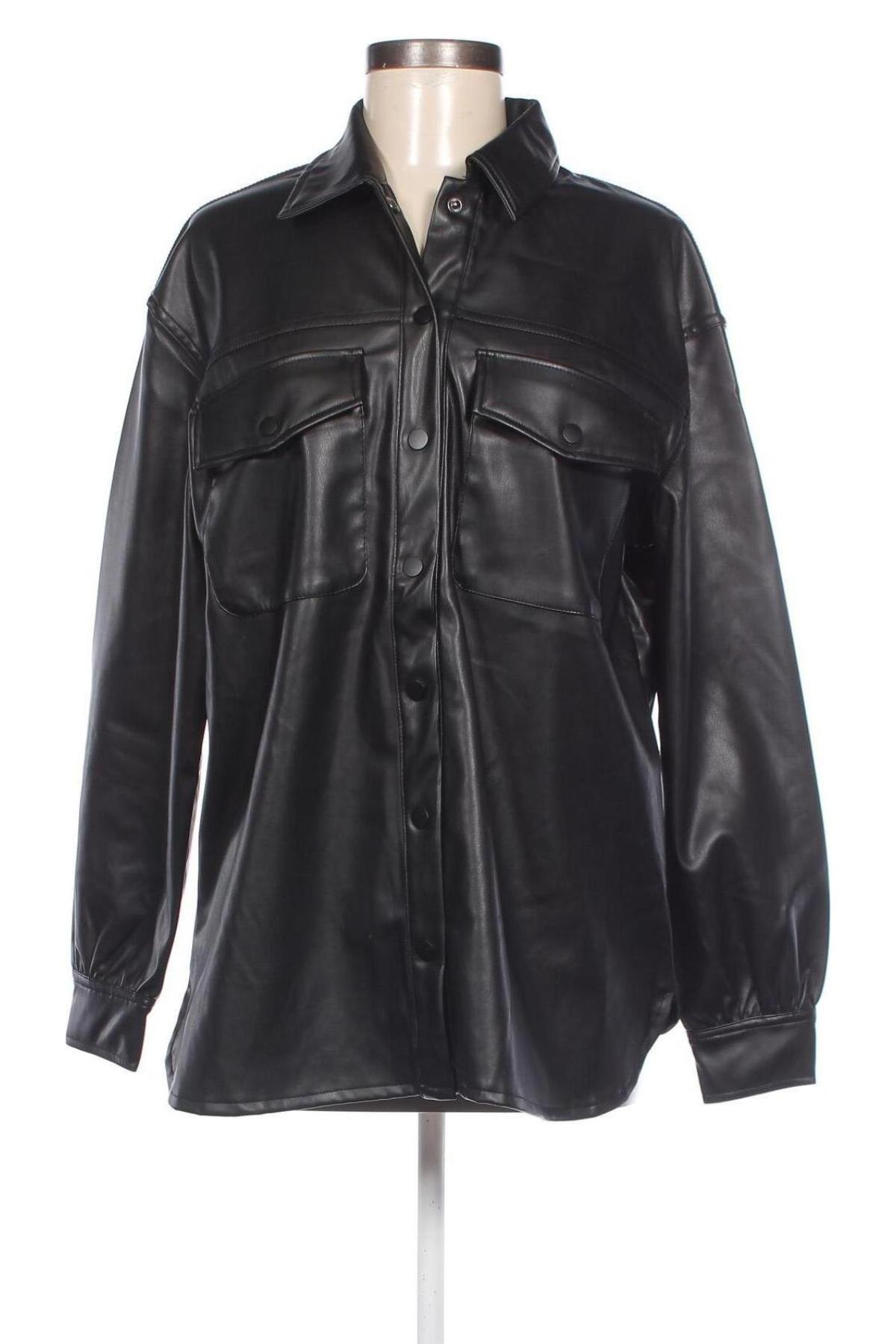 Dámska kožená bunda  Jennyfer, Veľkosť M, Farba Čierna, Cena  10,31 €