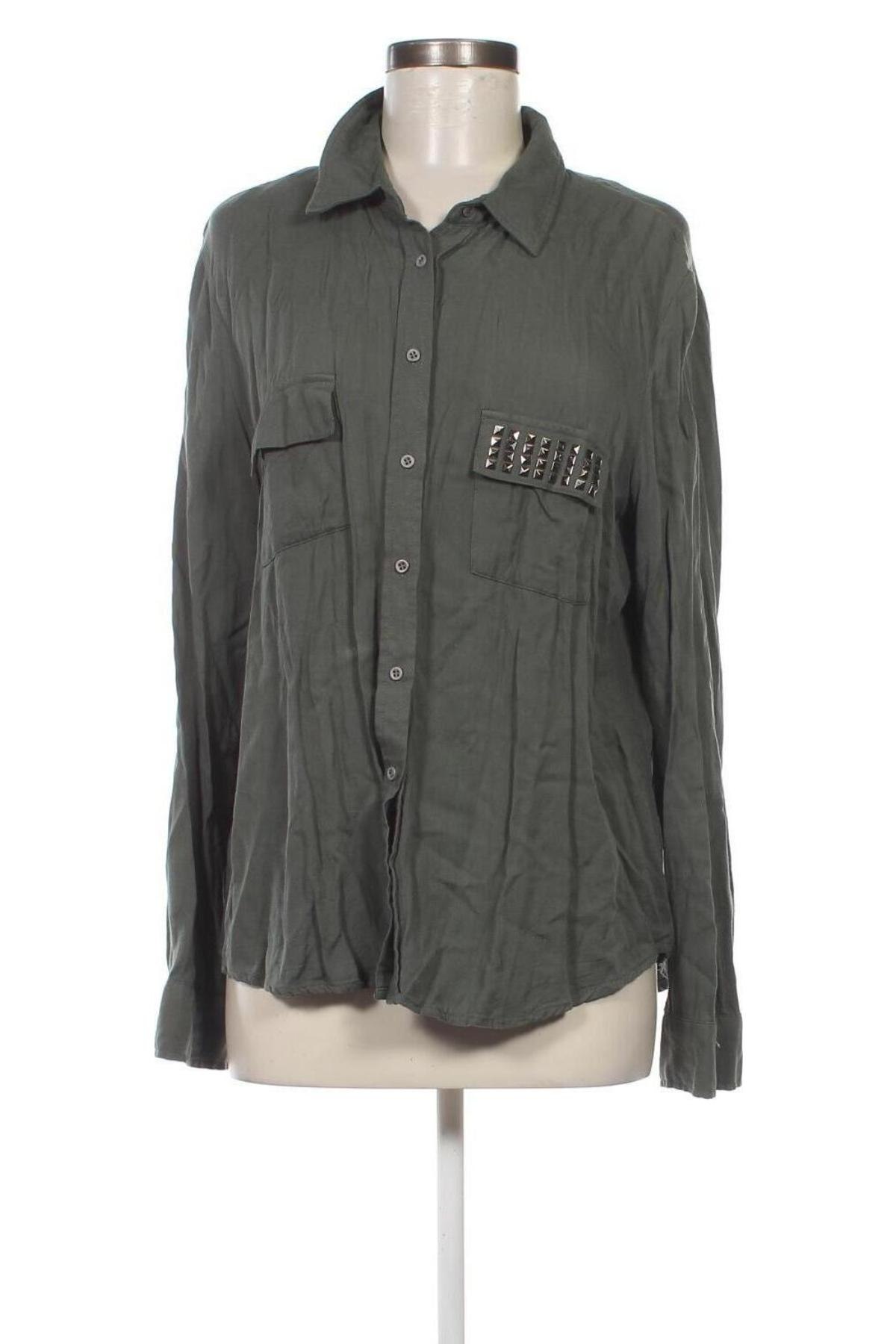 Γυναικείο πουκάμισο, Μέγεθος L, Χρώμα Πράσινο, Τιμή 6,93 €