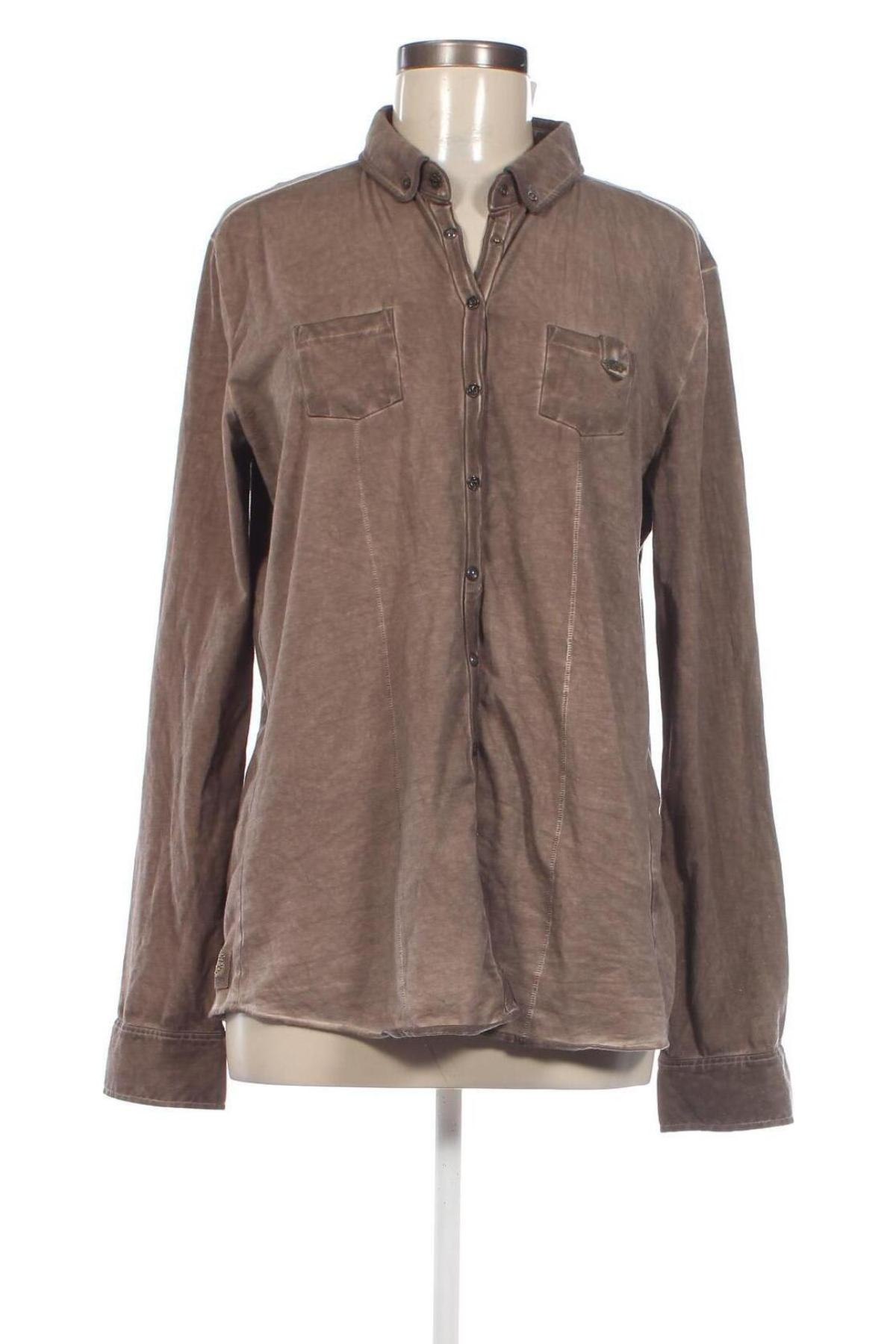 Γυναικείο πουκάμισο, Μέγεθος 3XL, Χρώμα  Μπέζ, Τιμή 7,73 €