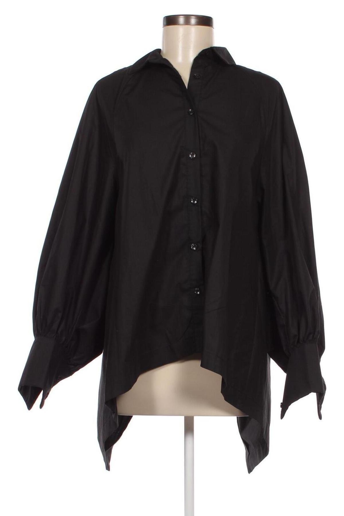 Γυναικείο πουκάμισο, Μέγεθος L, Χρώμα Μαύρο, Τιμή 7,70 €
